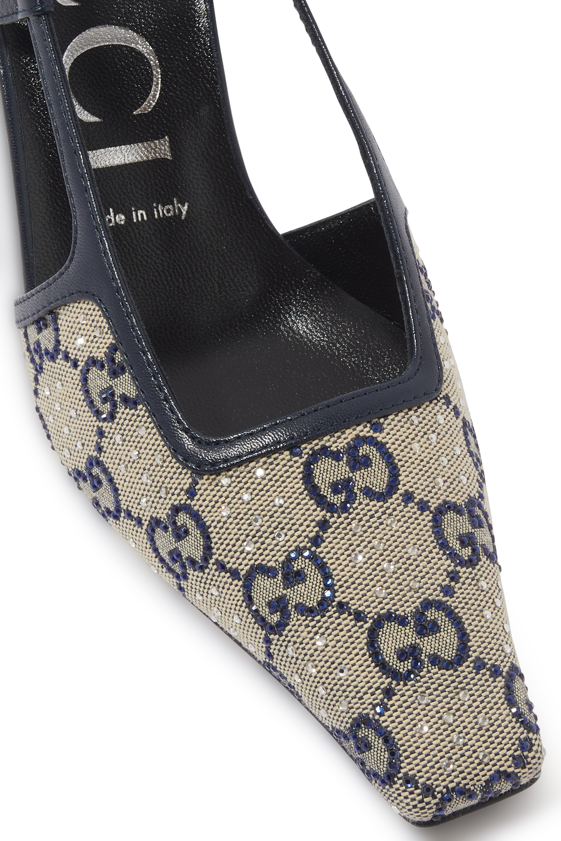 GG Slingback Mid-Heel Pump