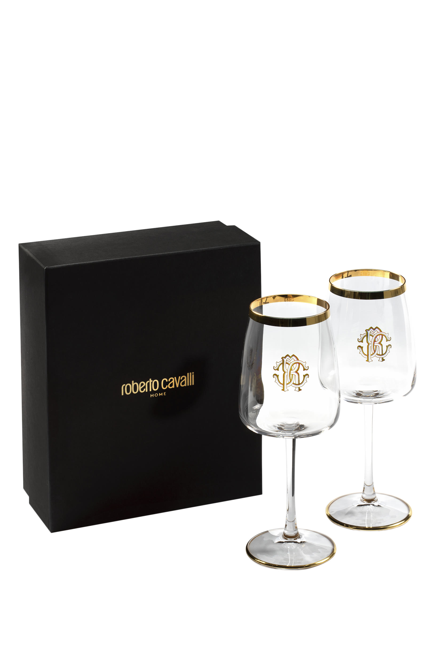 New Monogram Gold Beverage Glass - Set of 2