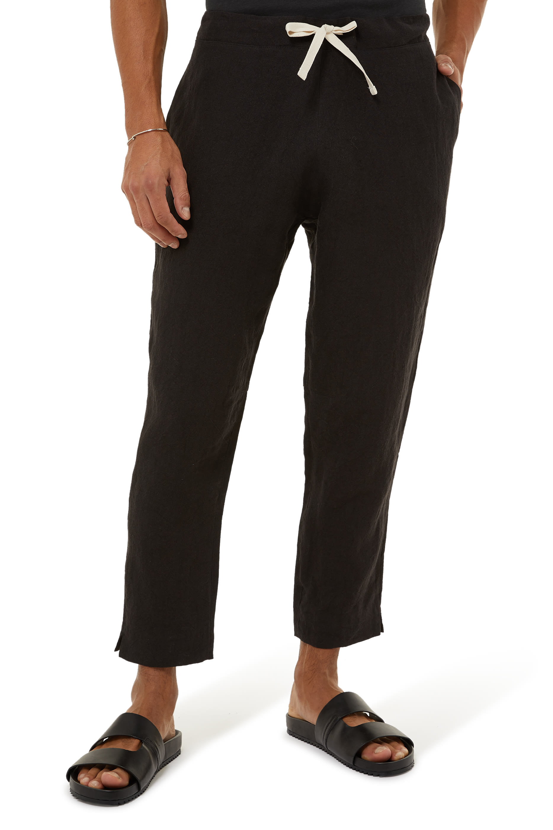 Elasticated Linen Trousers
