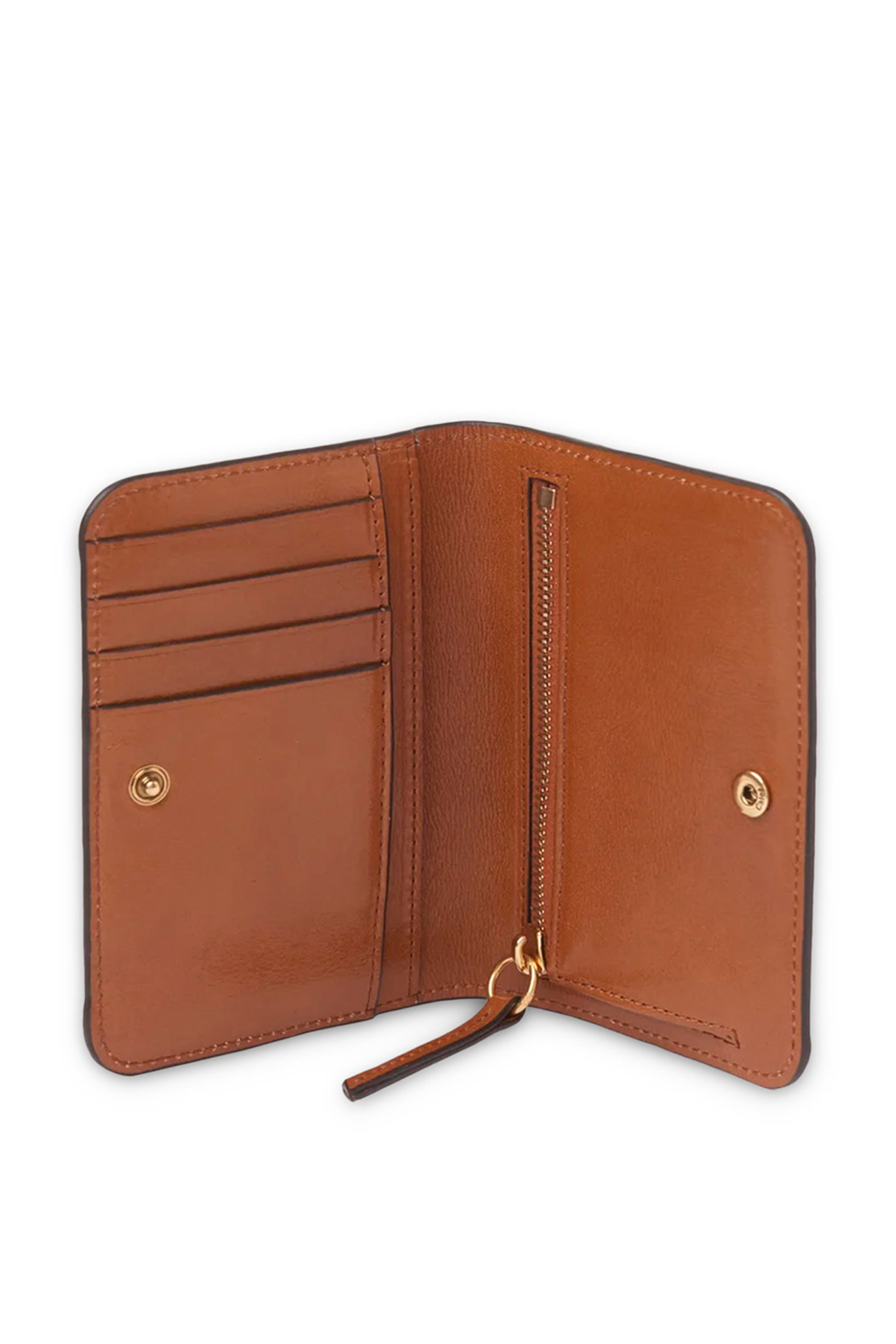 Logo Bifold Wallet in Shiny Leather