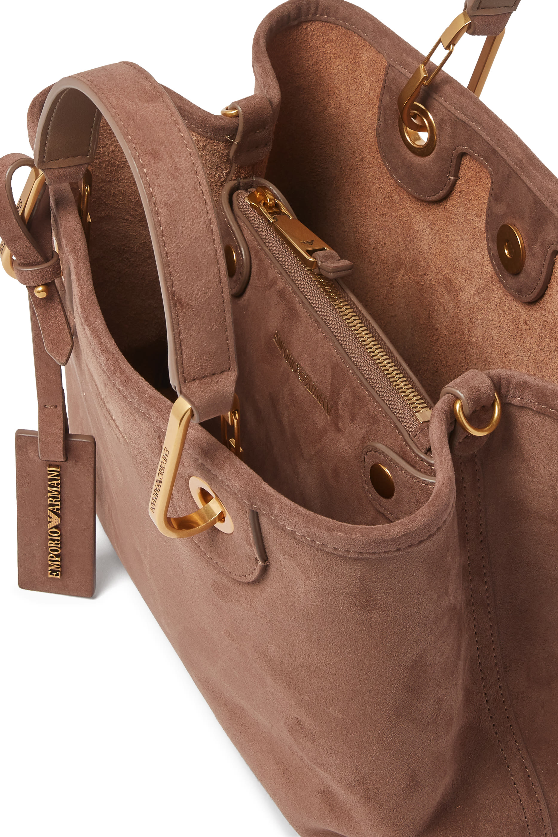 MyEA Suede Shopper Bag