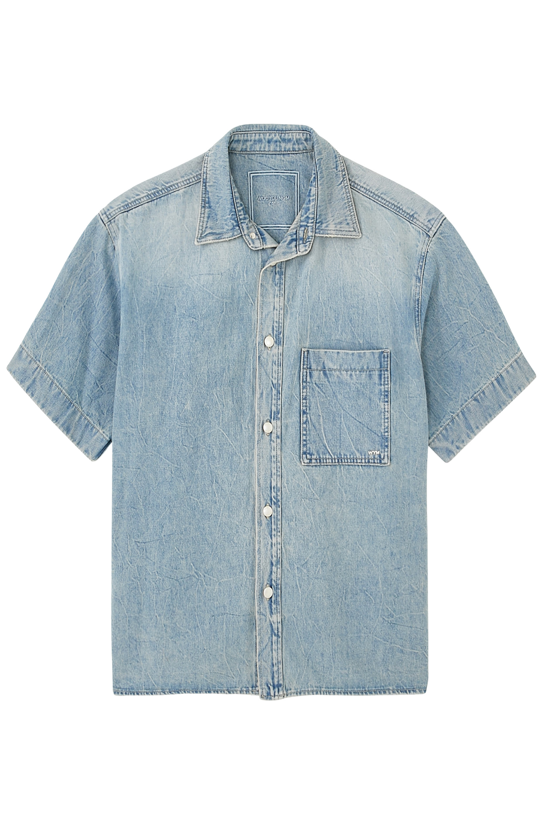 Corduroy Denim Back Logo Shirt