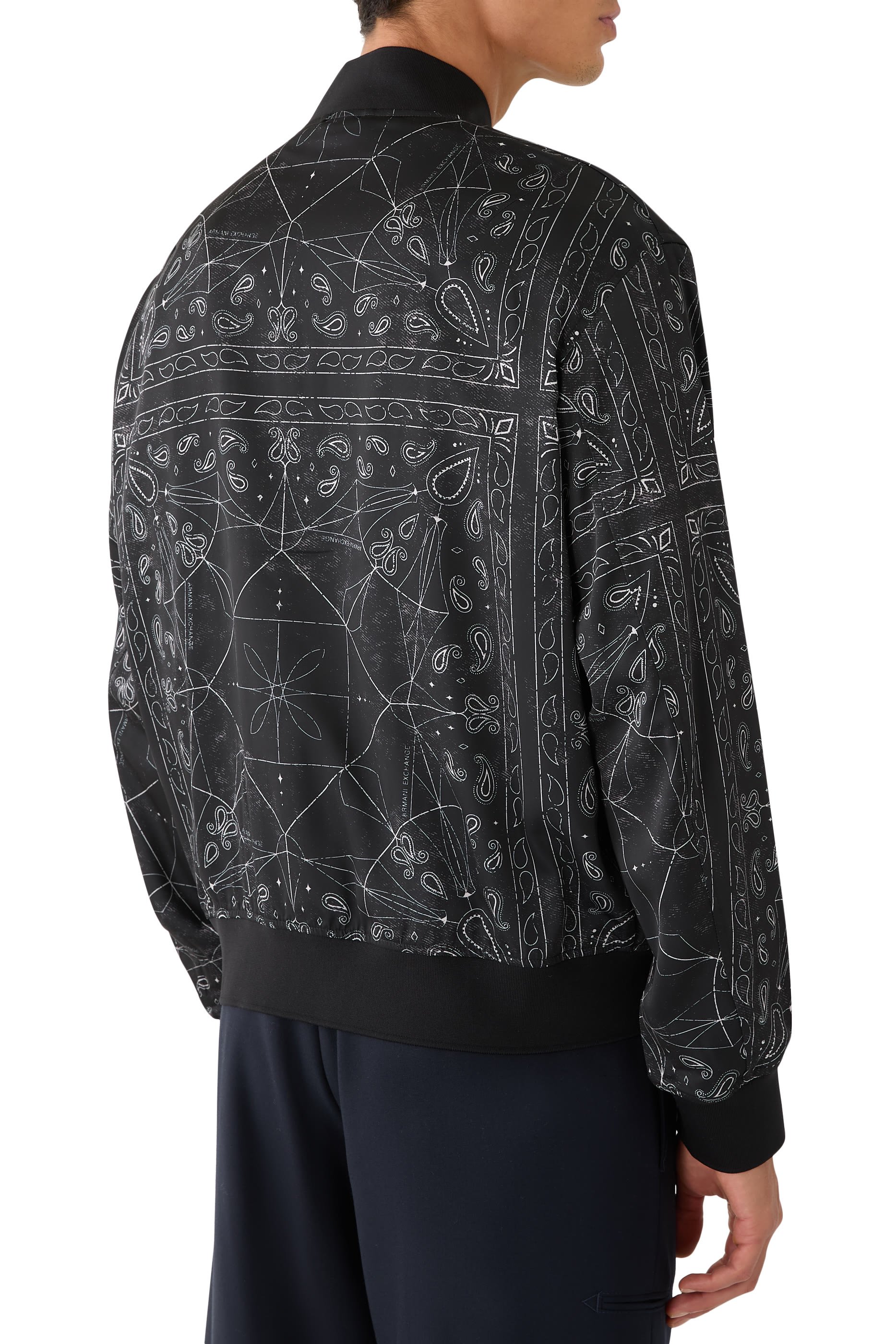 Kaleidoscope Pattern Bomber Jacket