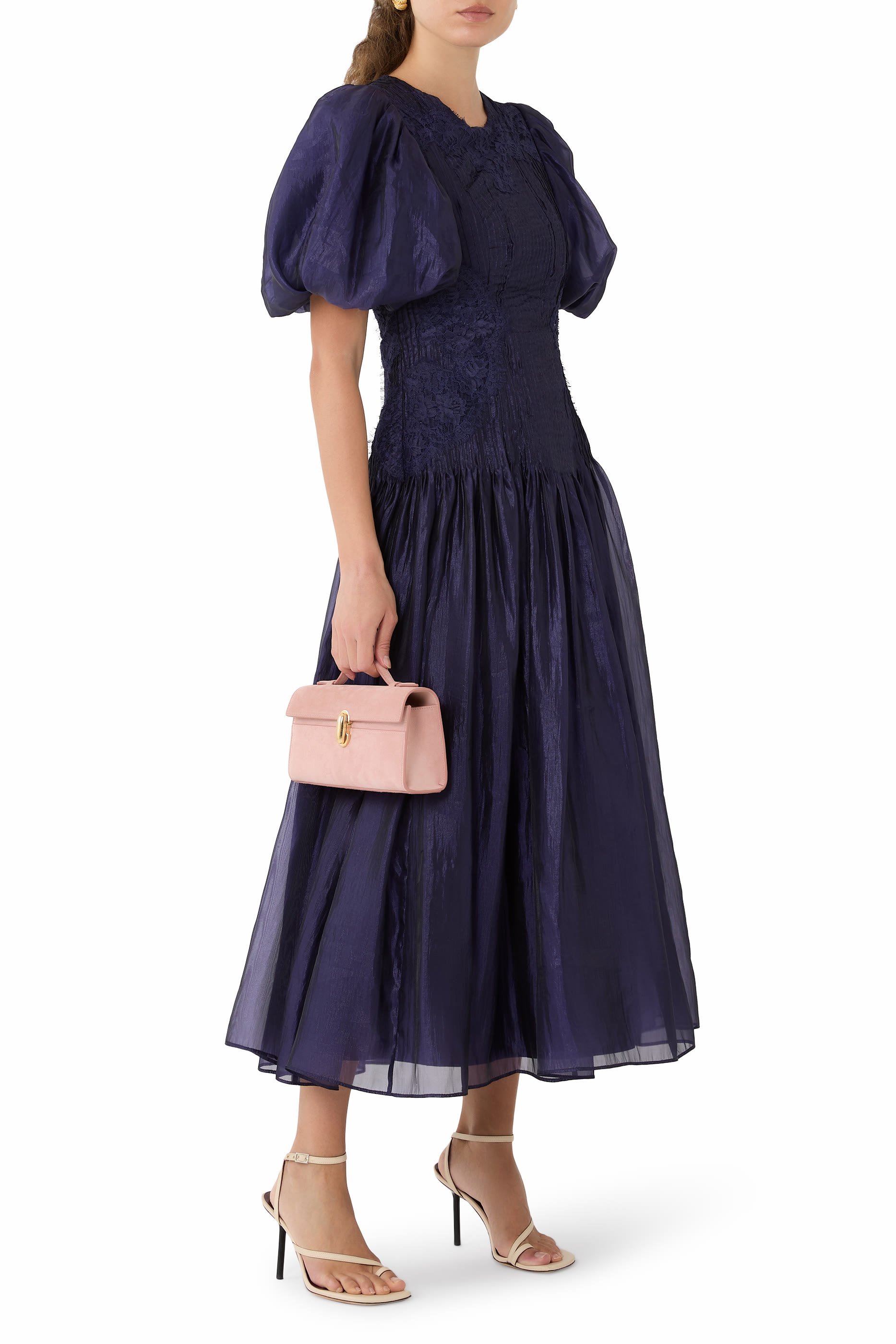 Ophelia Lace Midi Dress 