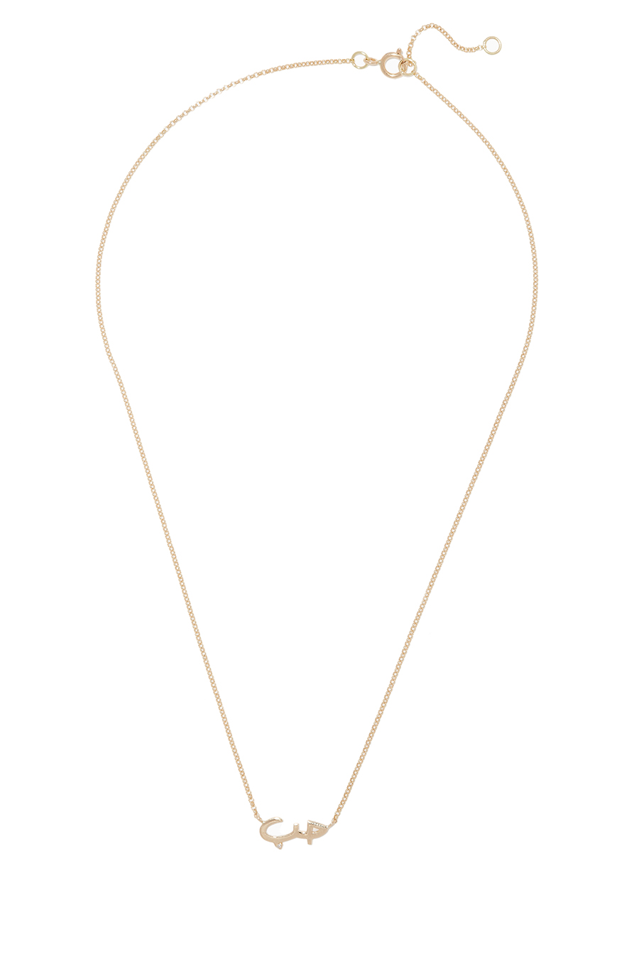Hob Necklace, 18k Yellow Gold & Diamond