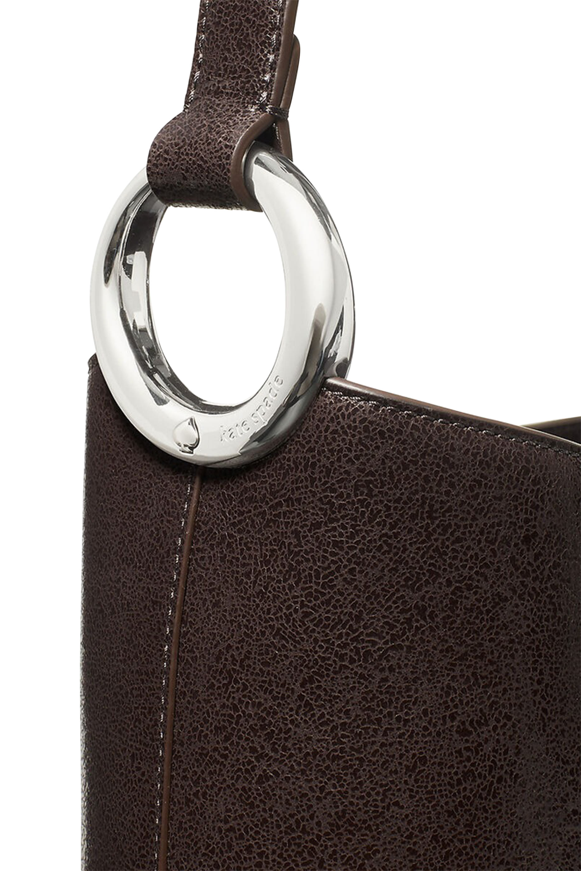 Halo Glazed Leather Bucket Bag