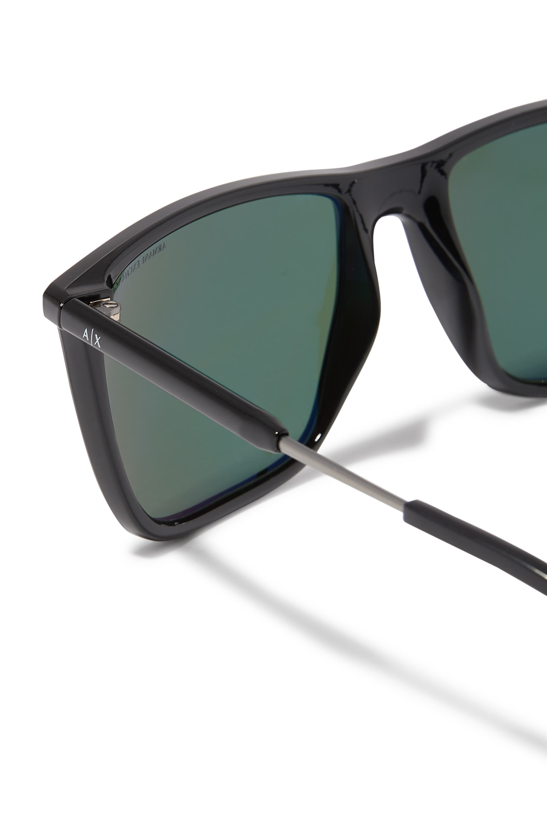 Bolt Detail Square Sunglasses