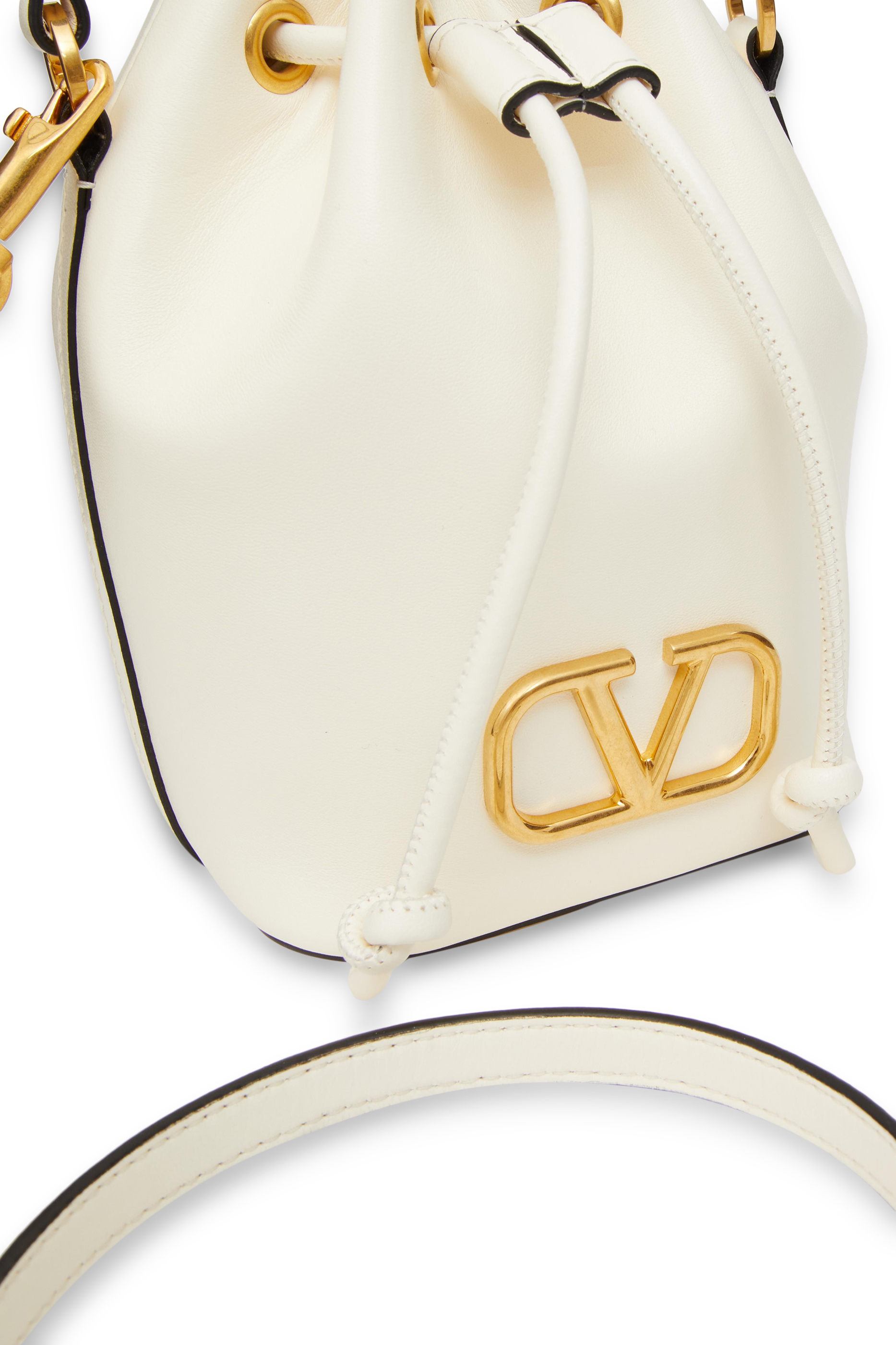 VLogo Mini Canvas Bucket Bag