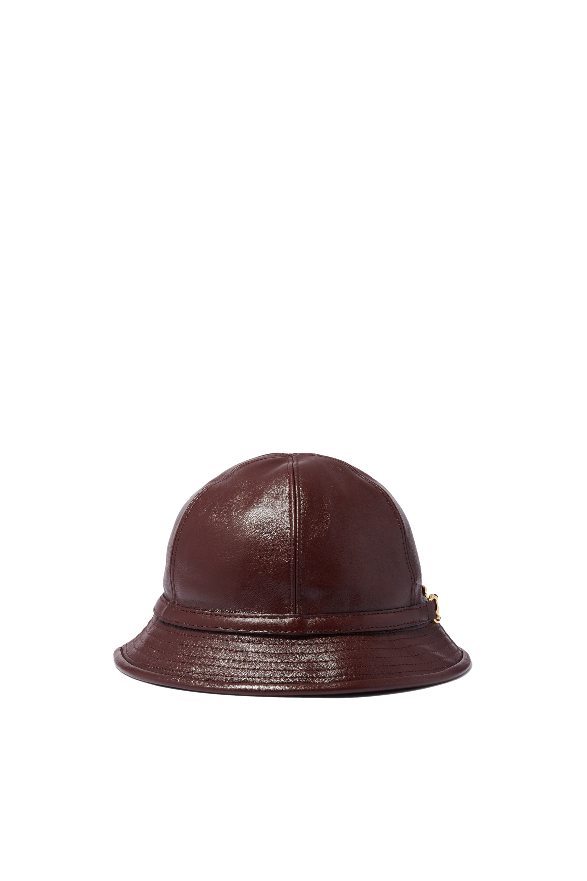 Leather Cloche Hat