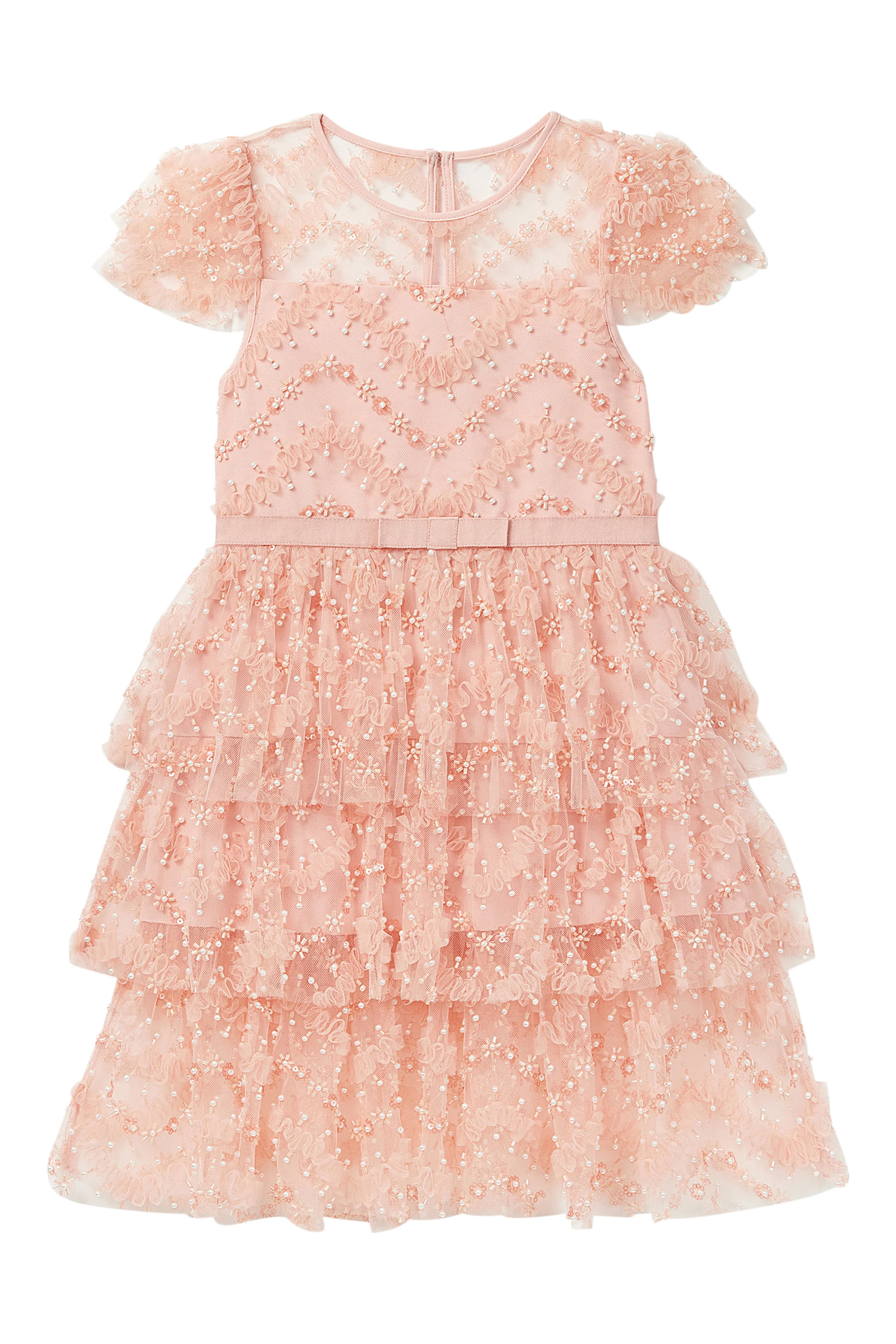 Kids Tiered Sequin Dress
