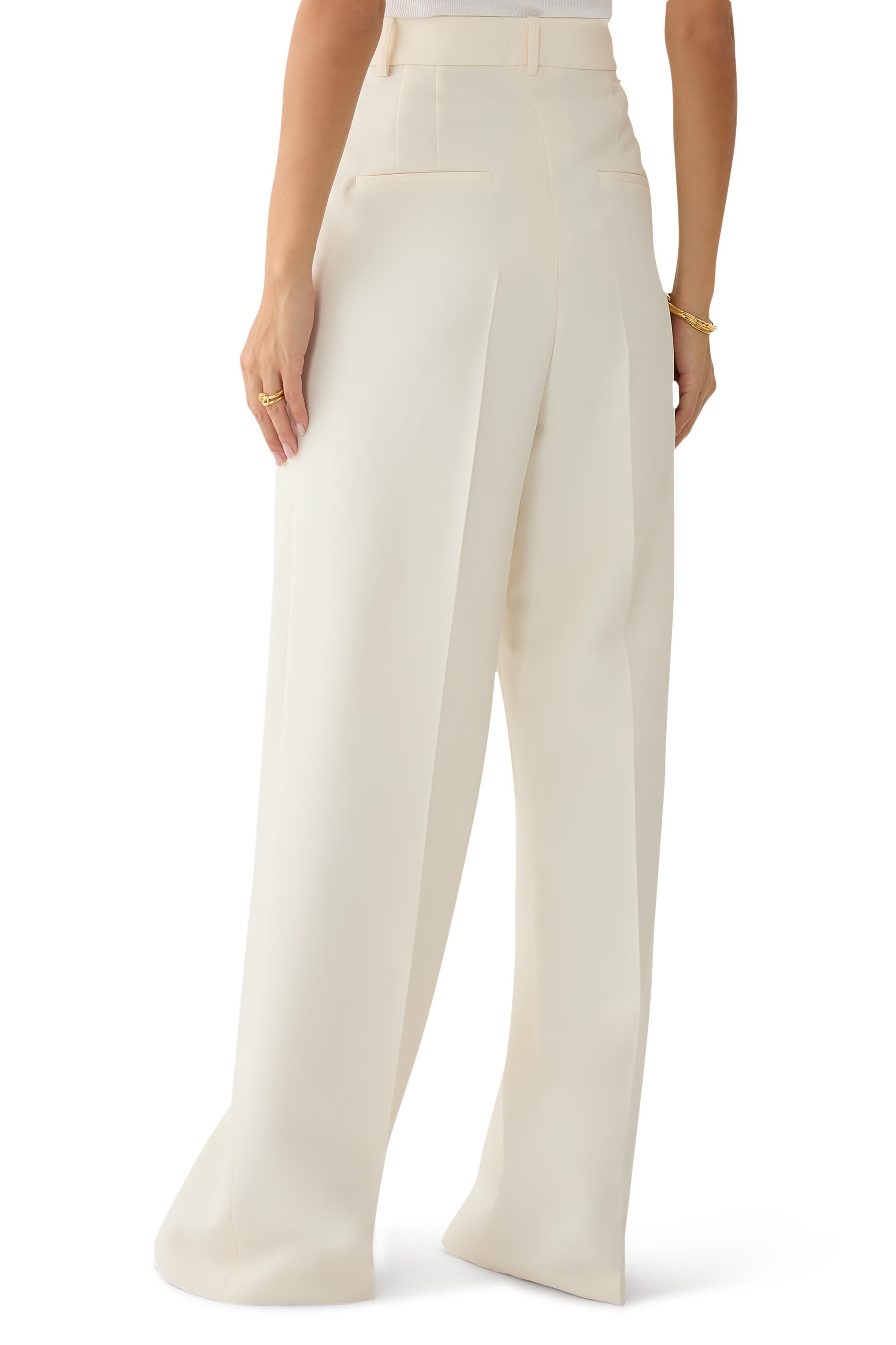 High-Waist Tailored Trousers