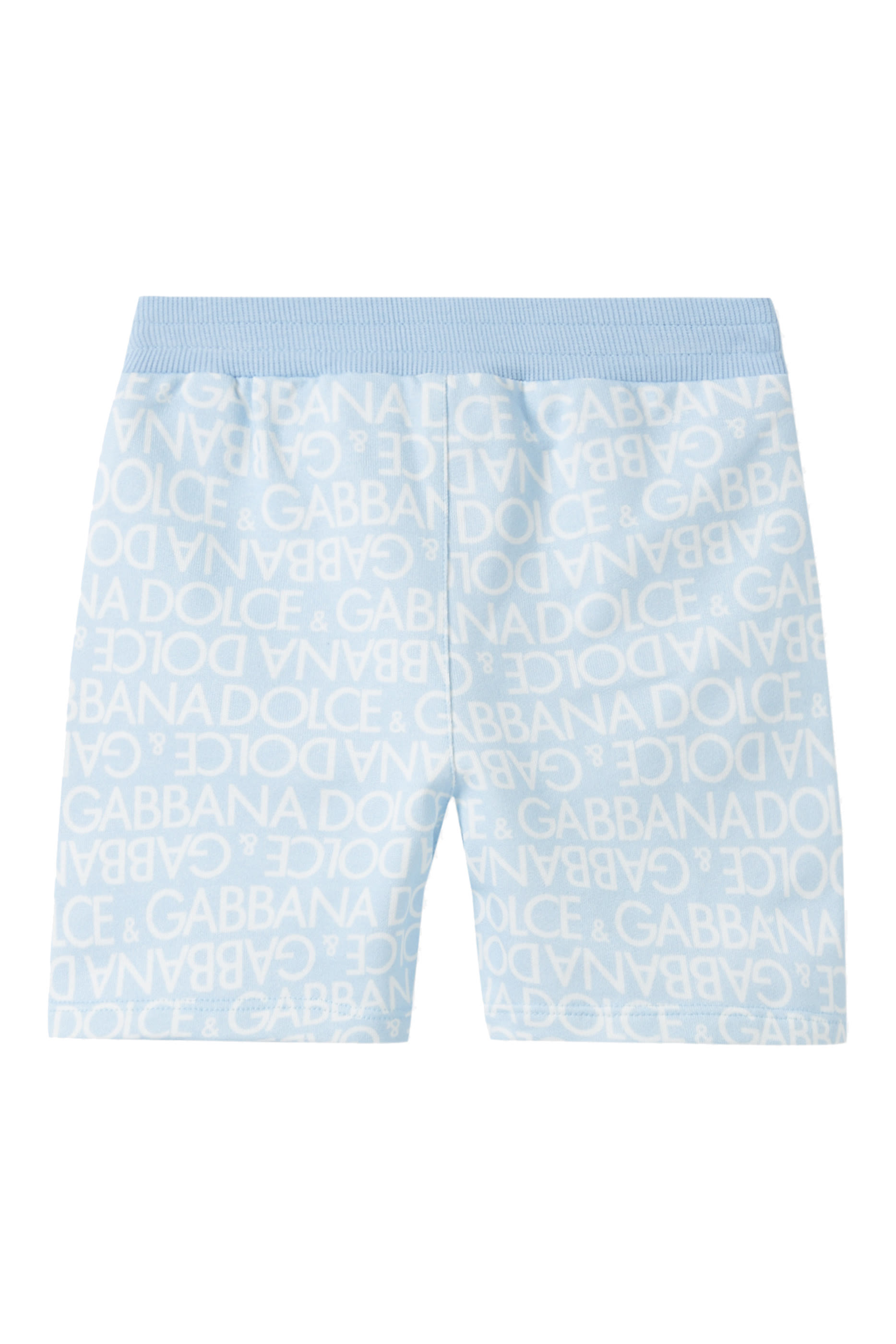 Kids Logo Print Cotton Shorts