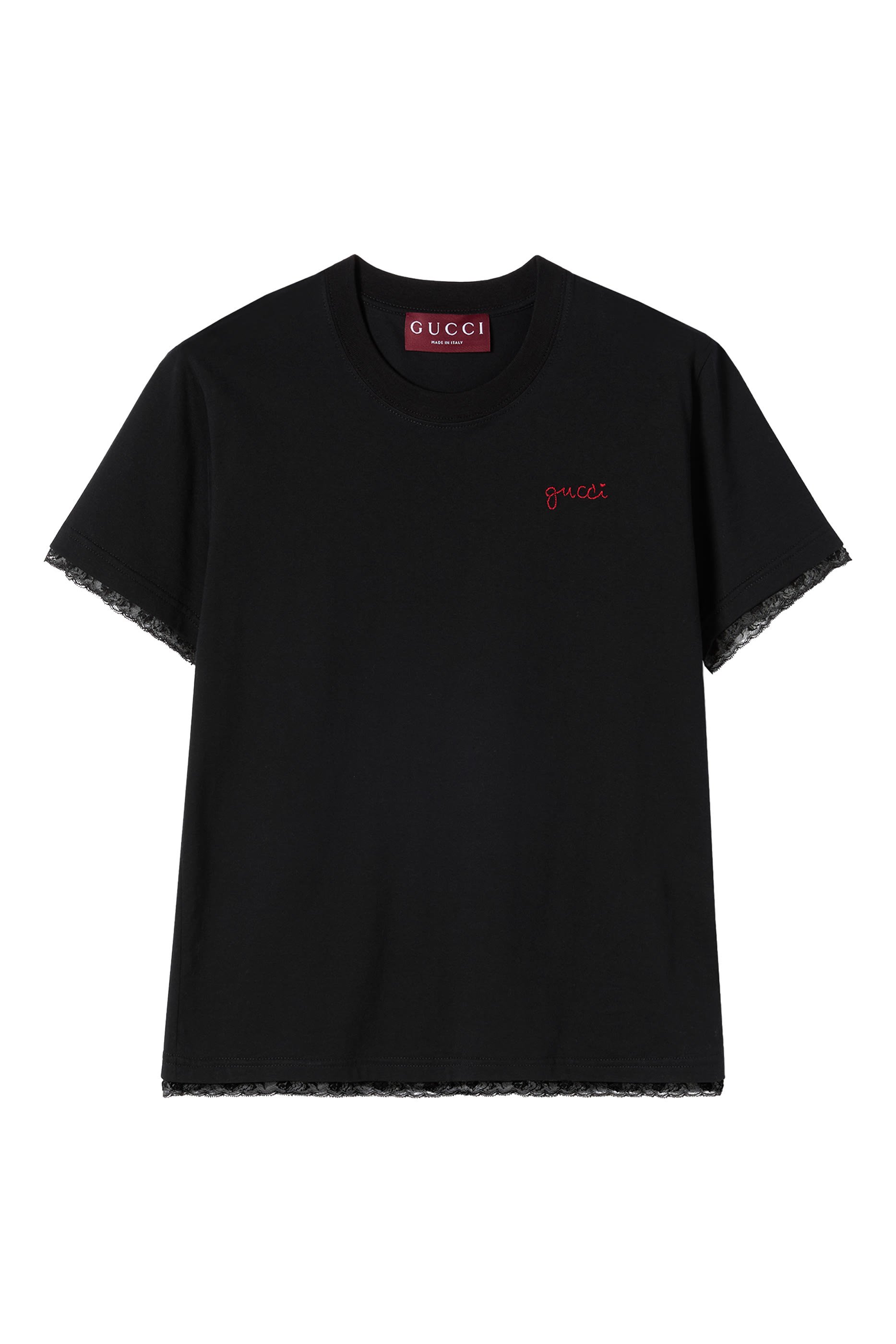 Logo Embroidery Cotton T-Shirt