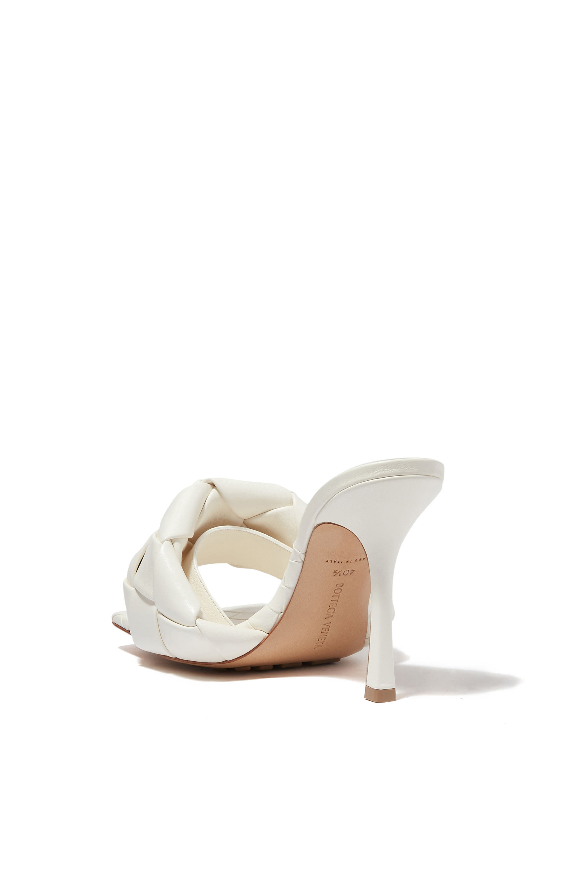 Lido Intrecciato 90 Leather Mules