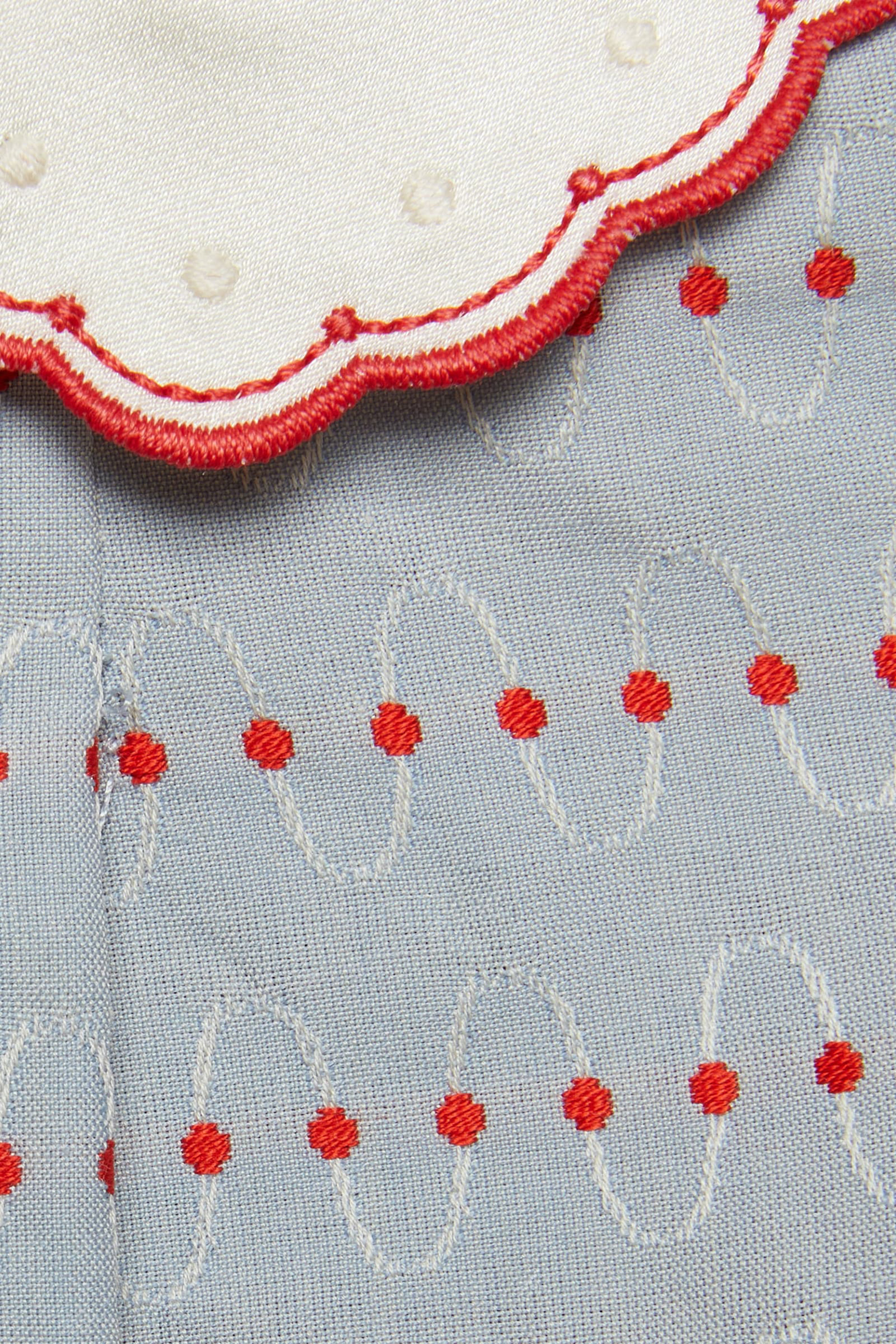 Kids Dotted Striped Cotton Dress