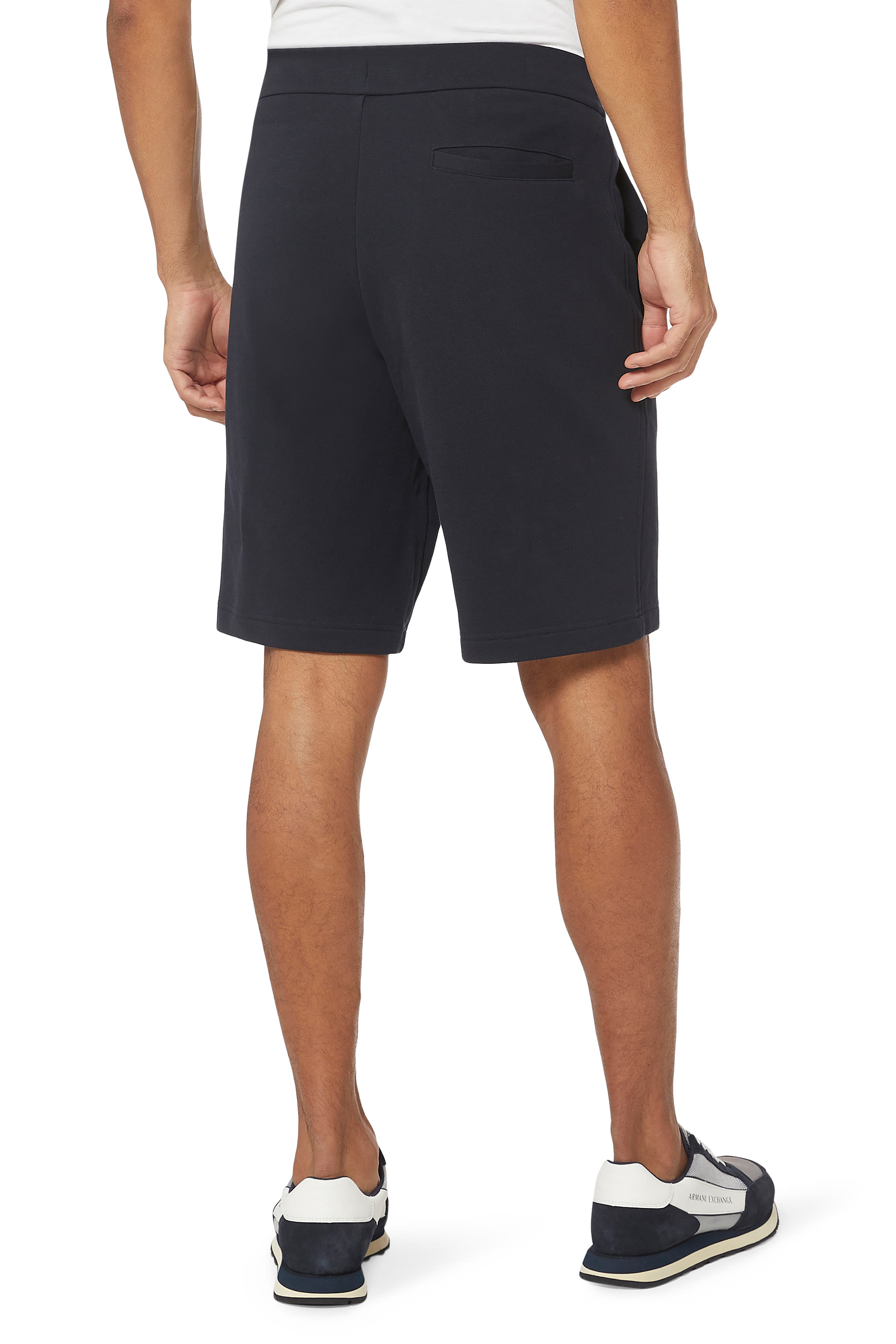 Logo Embroidery Cotton Shorts