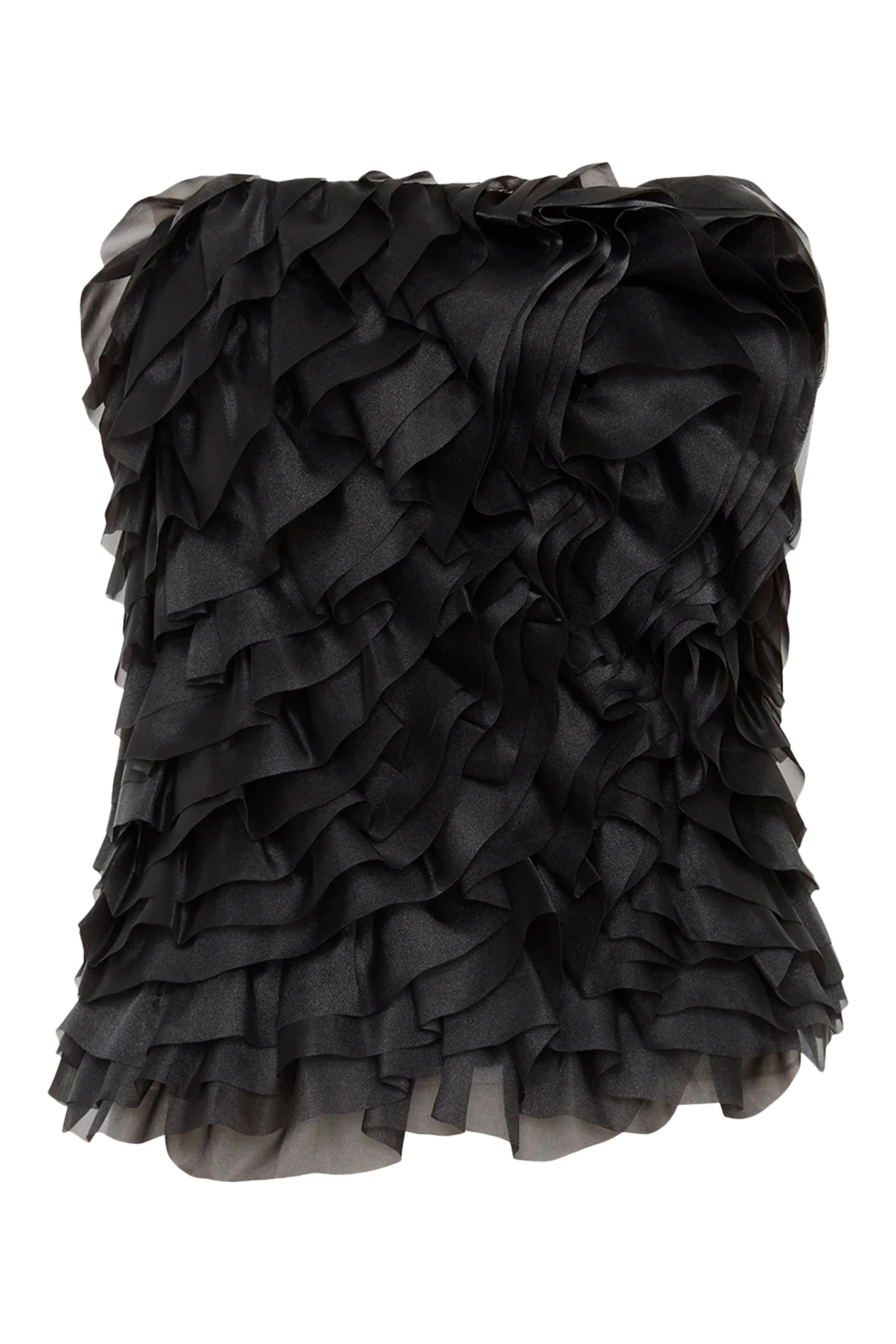 Charmed Rosette Ruffle Bustier