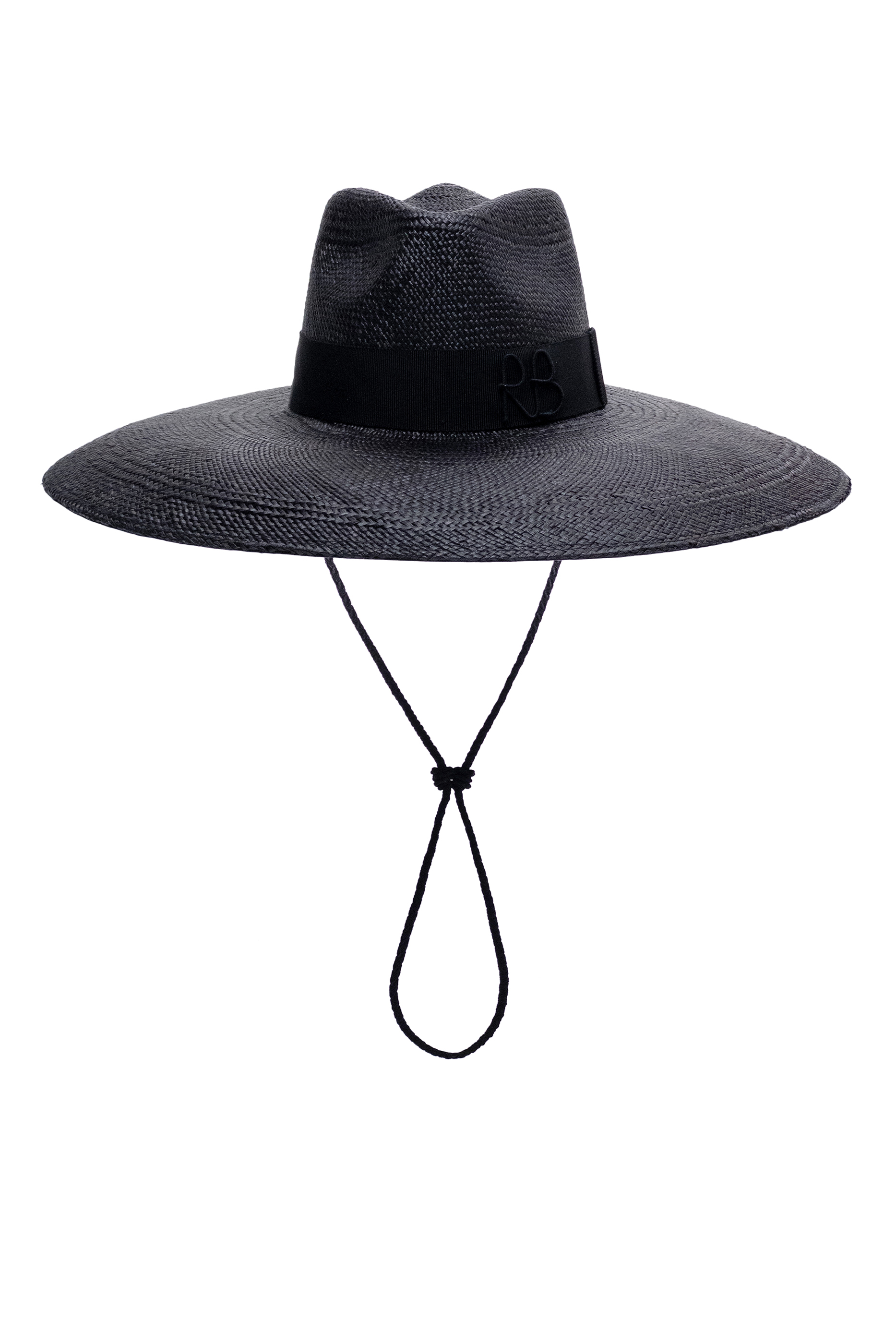 Wide-Brimmed Straw Fedora Hat