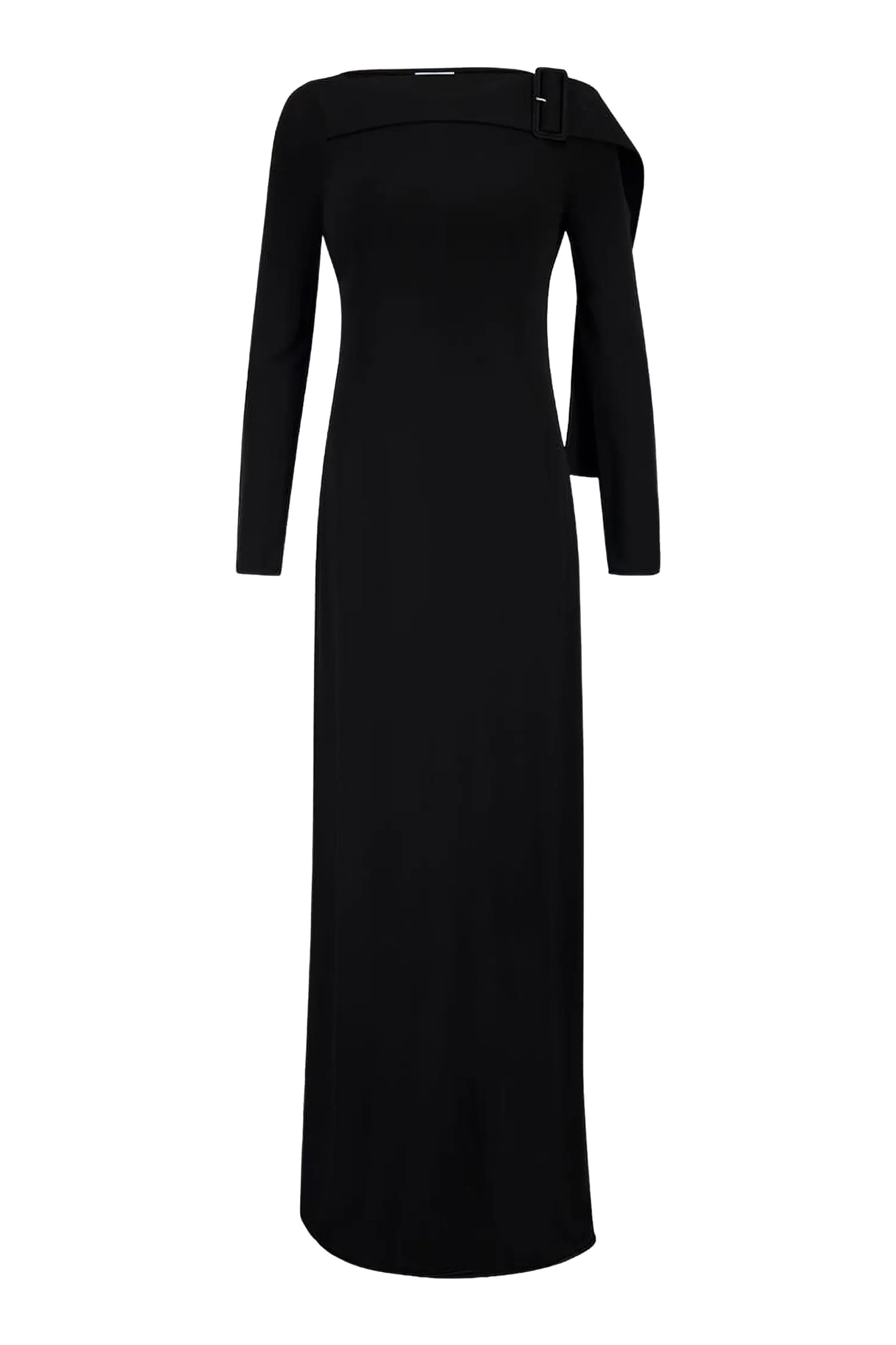  Buckle Jersey Long Dress 