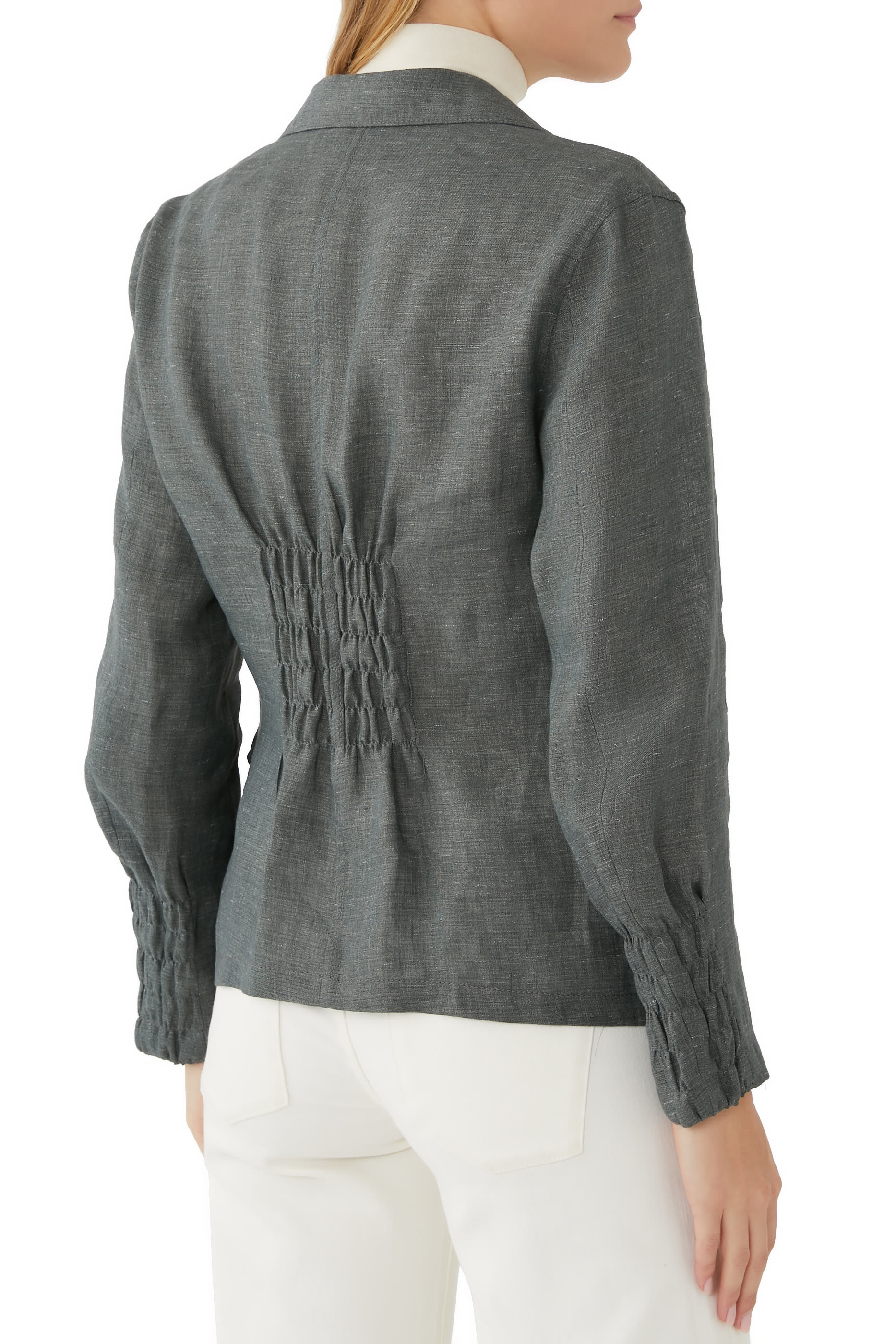 Ruched Detail Blazer