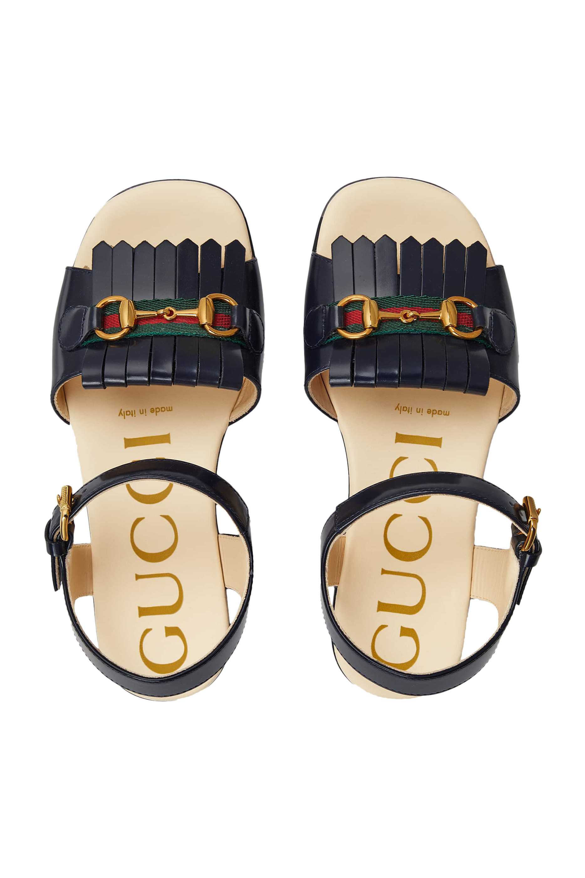 Kids Horsebit Leather Sandals