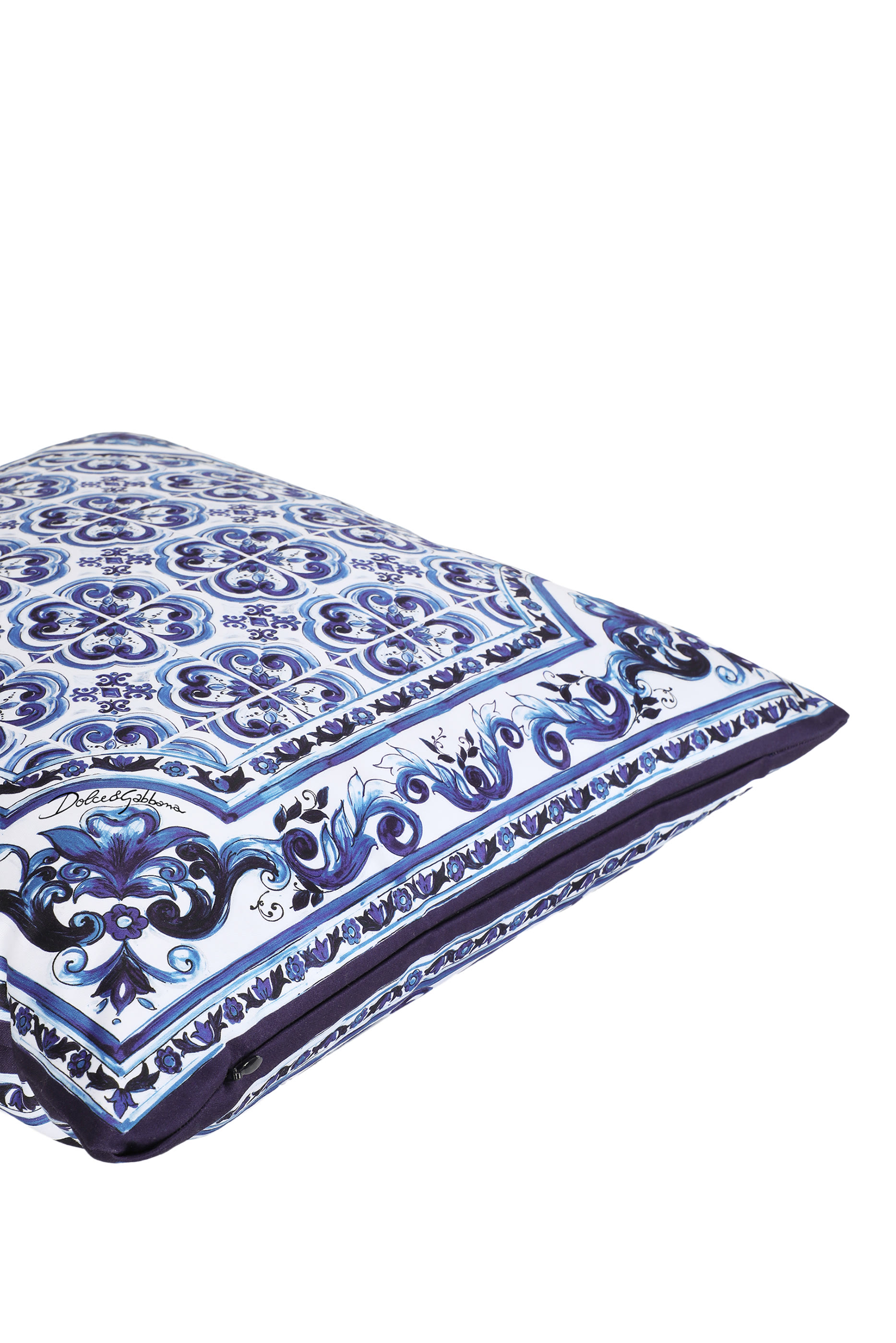 Blu Mediterraneo Small Duchesse Cotton Cushion
