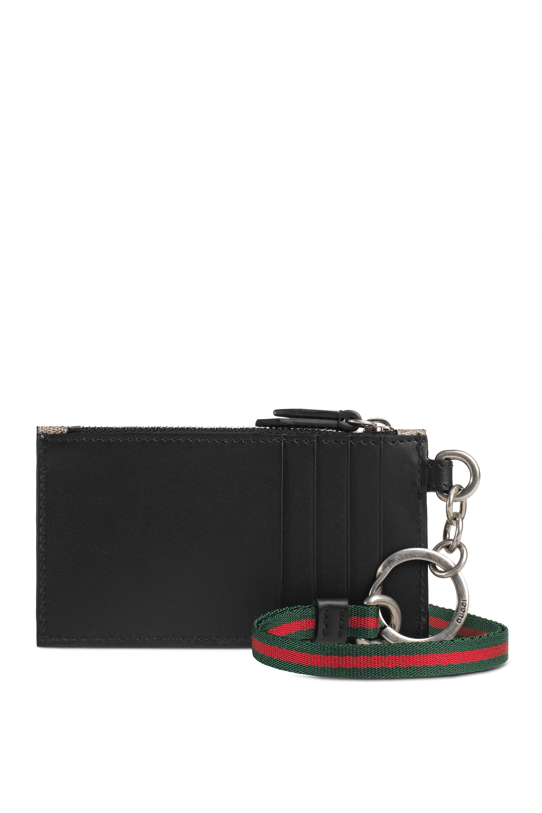 GG Supreme Kingsnake Print Card Case With Strap