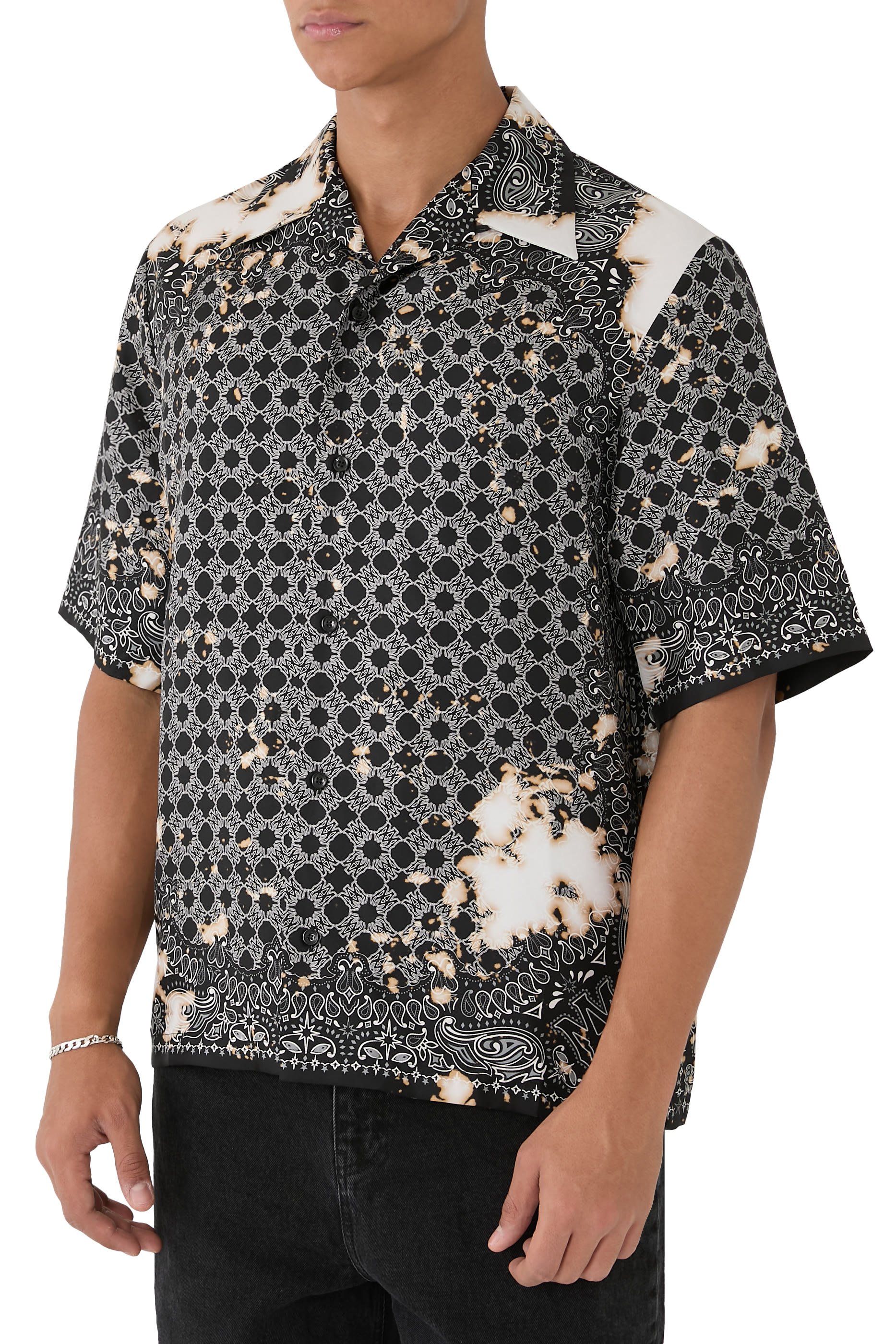 Bleach Bandana Bowling Shirt