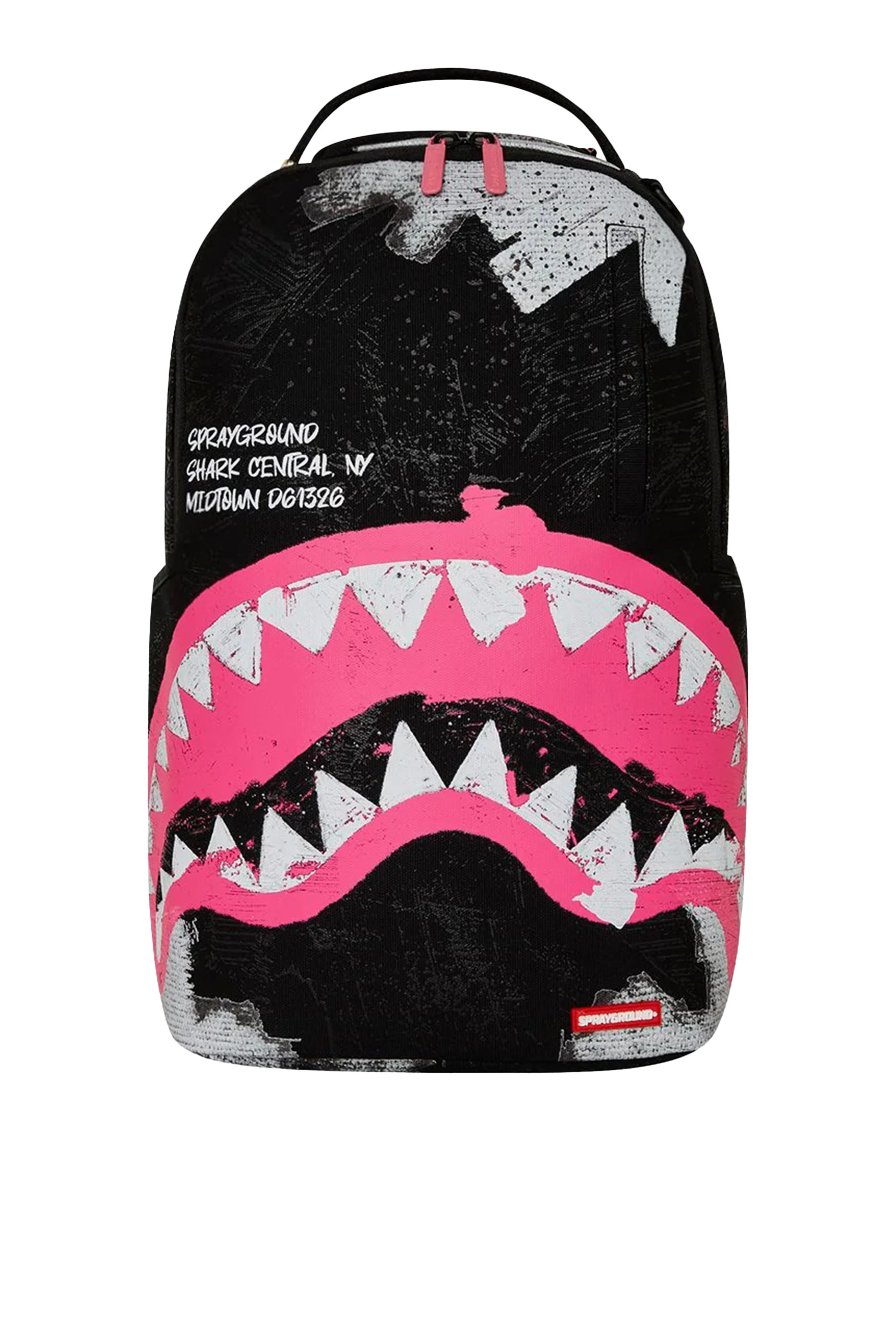 Kids Shark Central Sorbet Hand Painted Cotton Backpack
