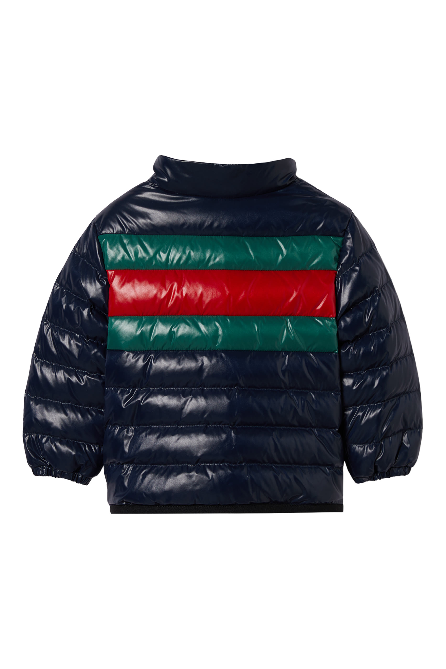 Kids Web Stripe Detail Padded Jacket