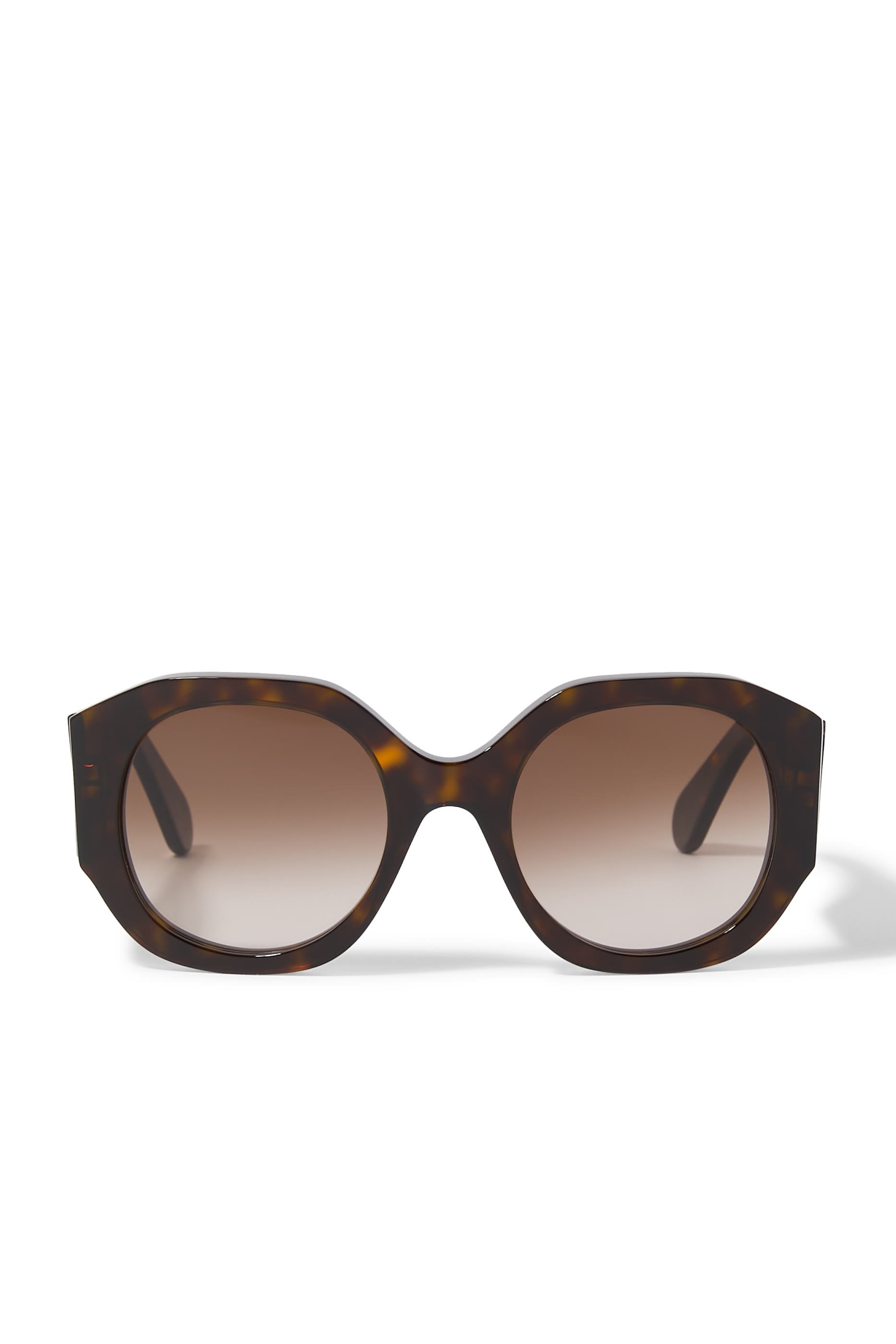 Tortoiseshell Logo Sunglasses