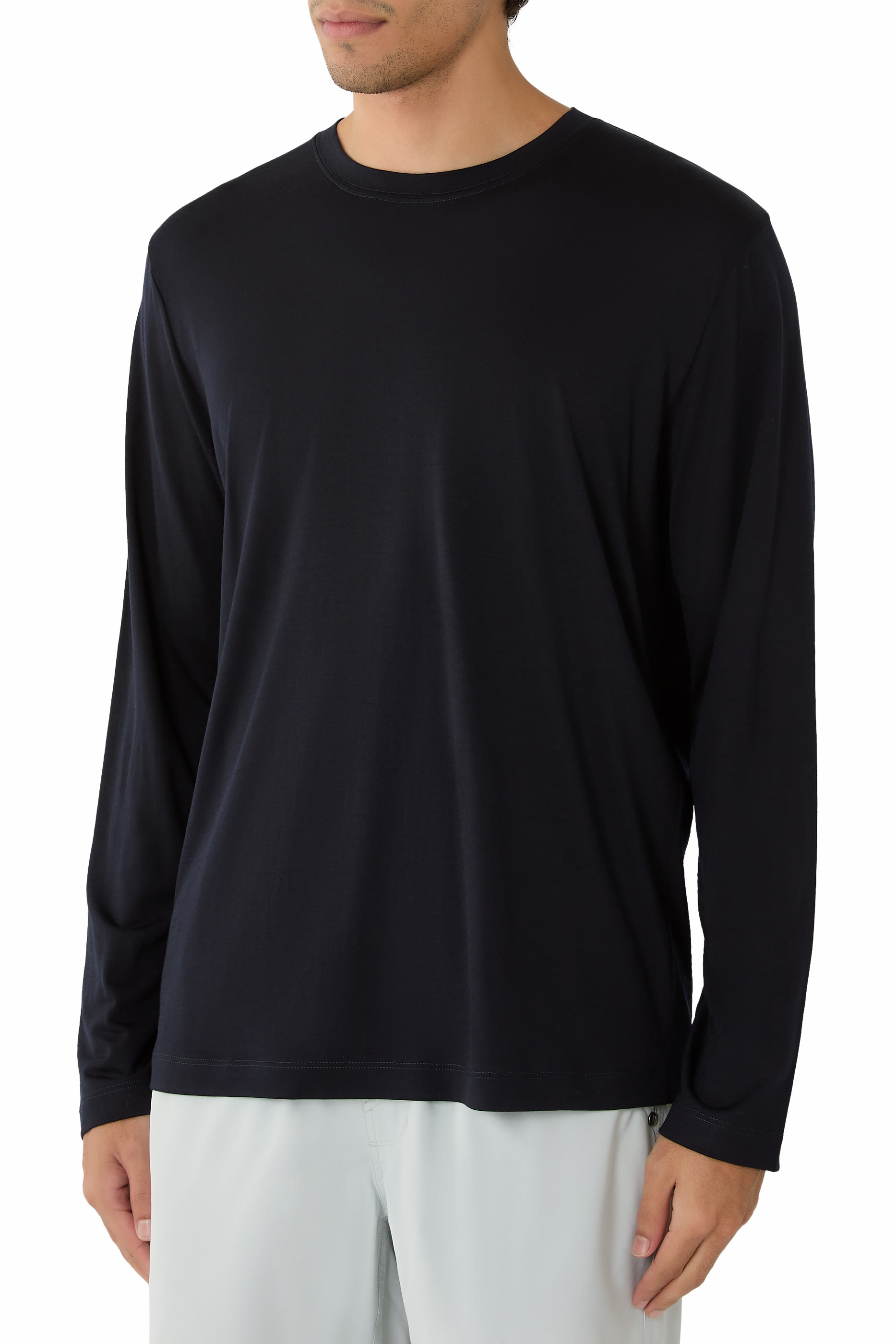 Virgin Wool Long Sleeve T-Shirt