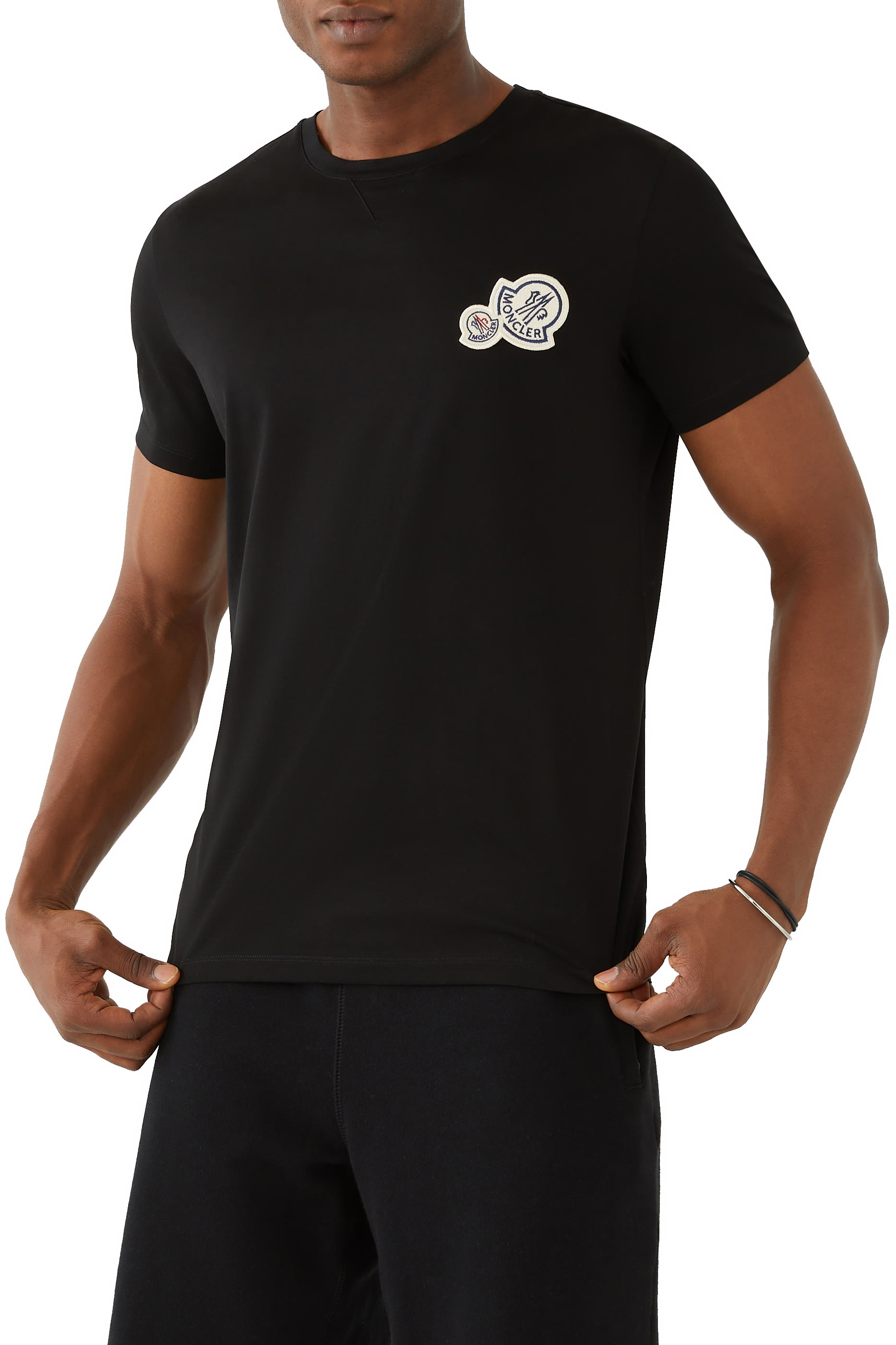 Double Logo Cotton T-Shirt