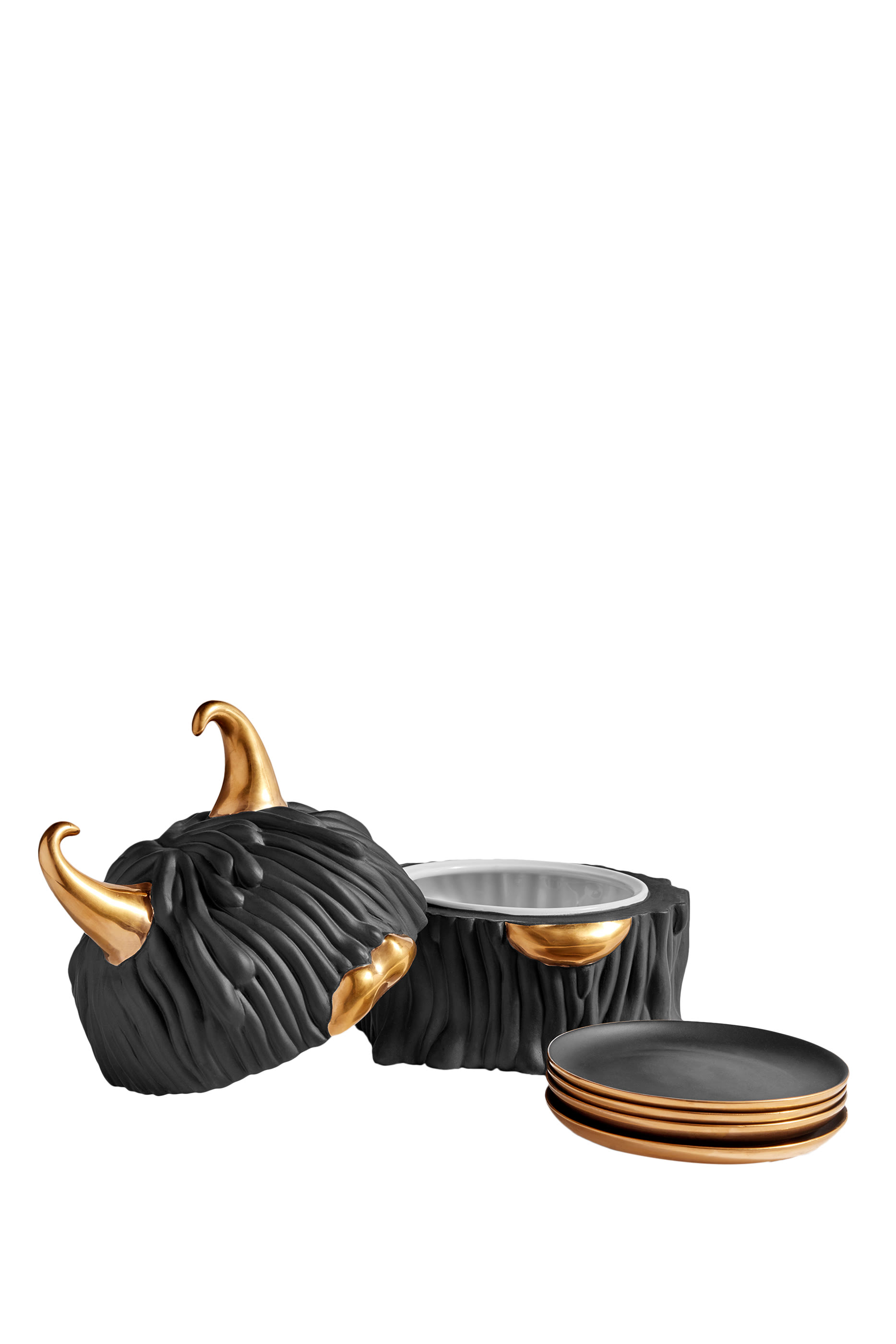 Haas Lynda Box and Plate, Set of 4