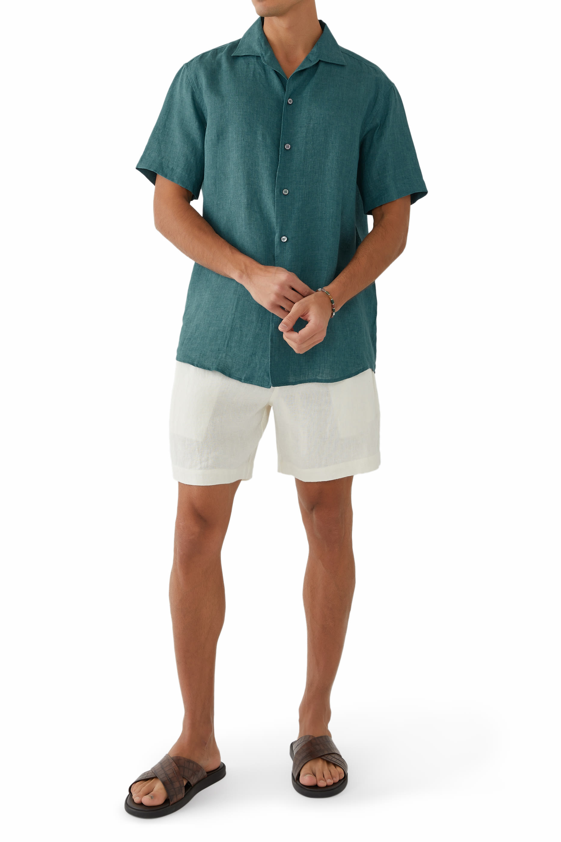 Short Sleeves Linen Shirt