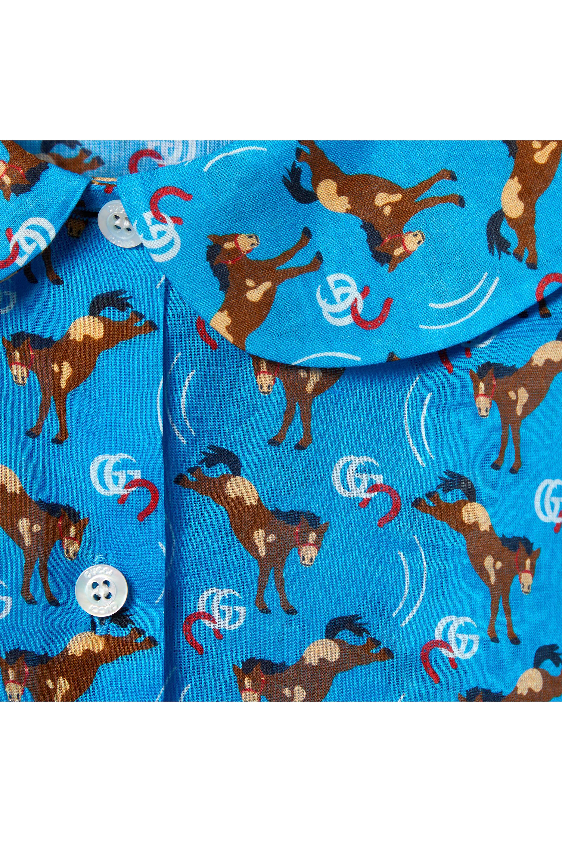 Kids All-Over Horse Printed Shirt