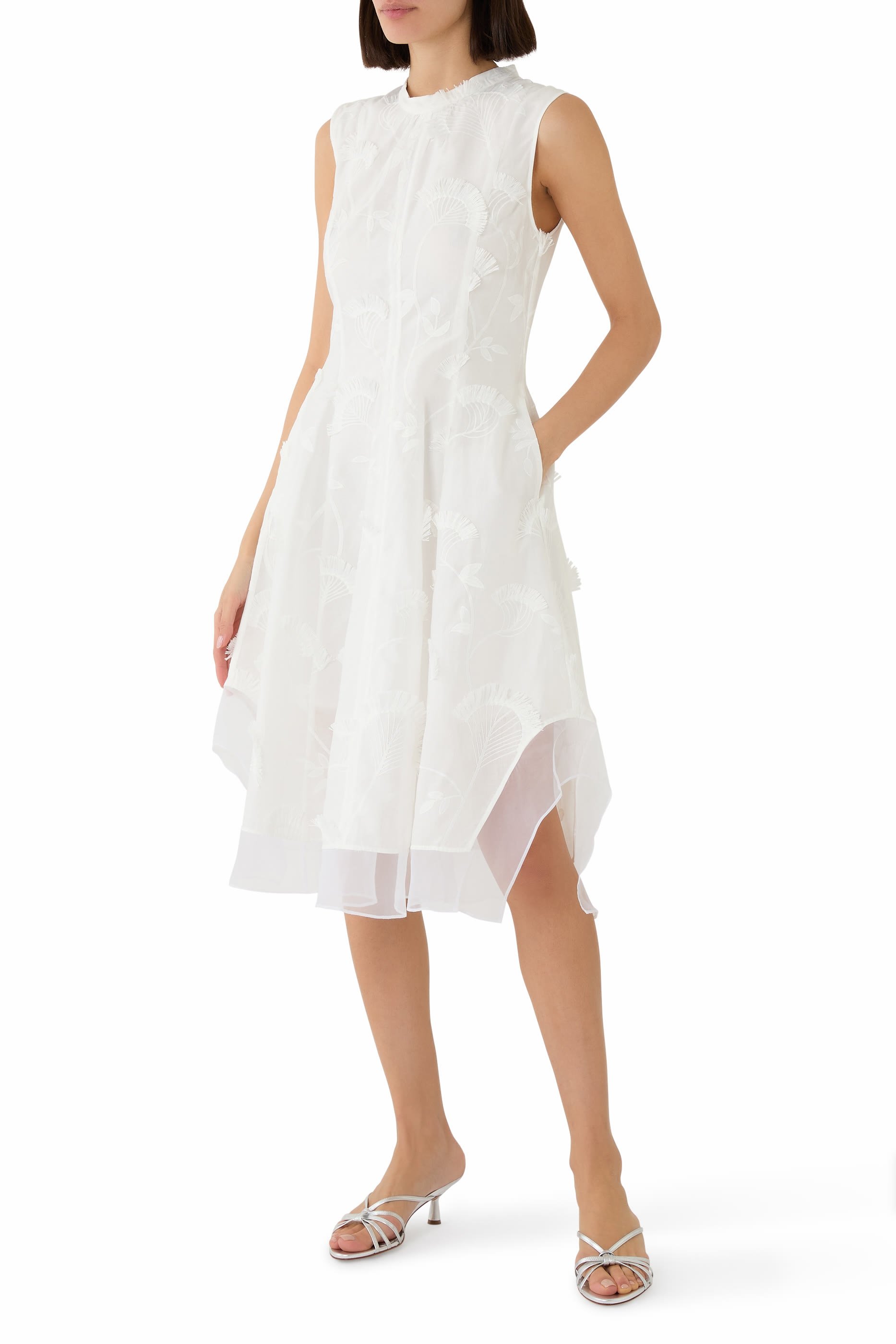 Fil Coupé Midi Dress