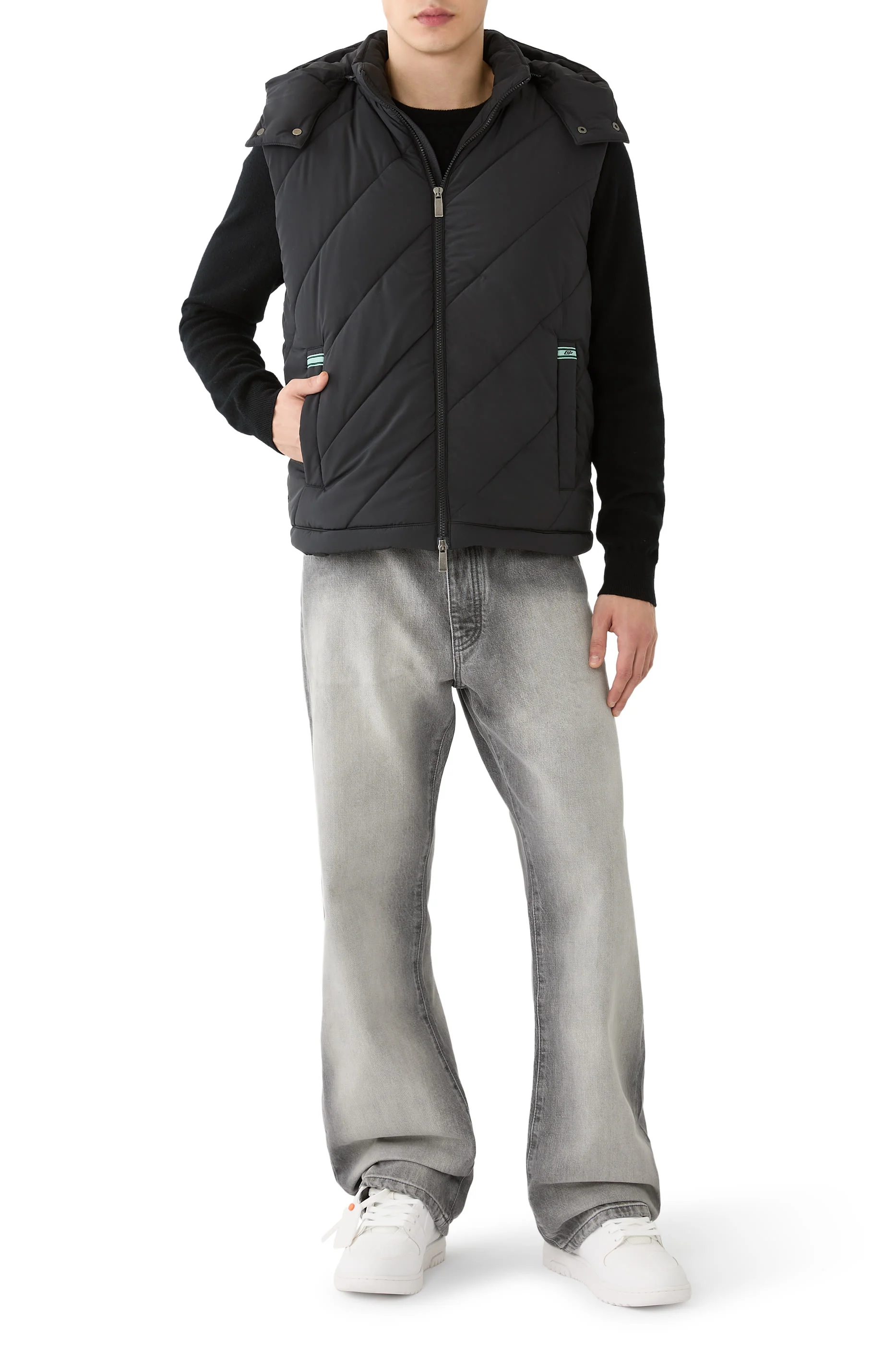 Arrow Diagonal Puffer Vest