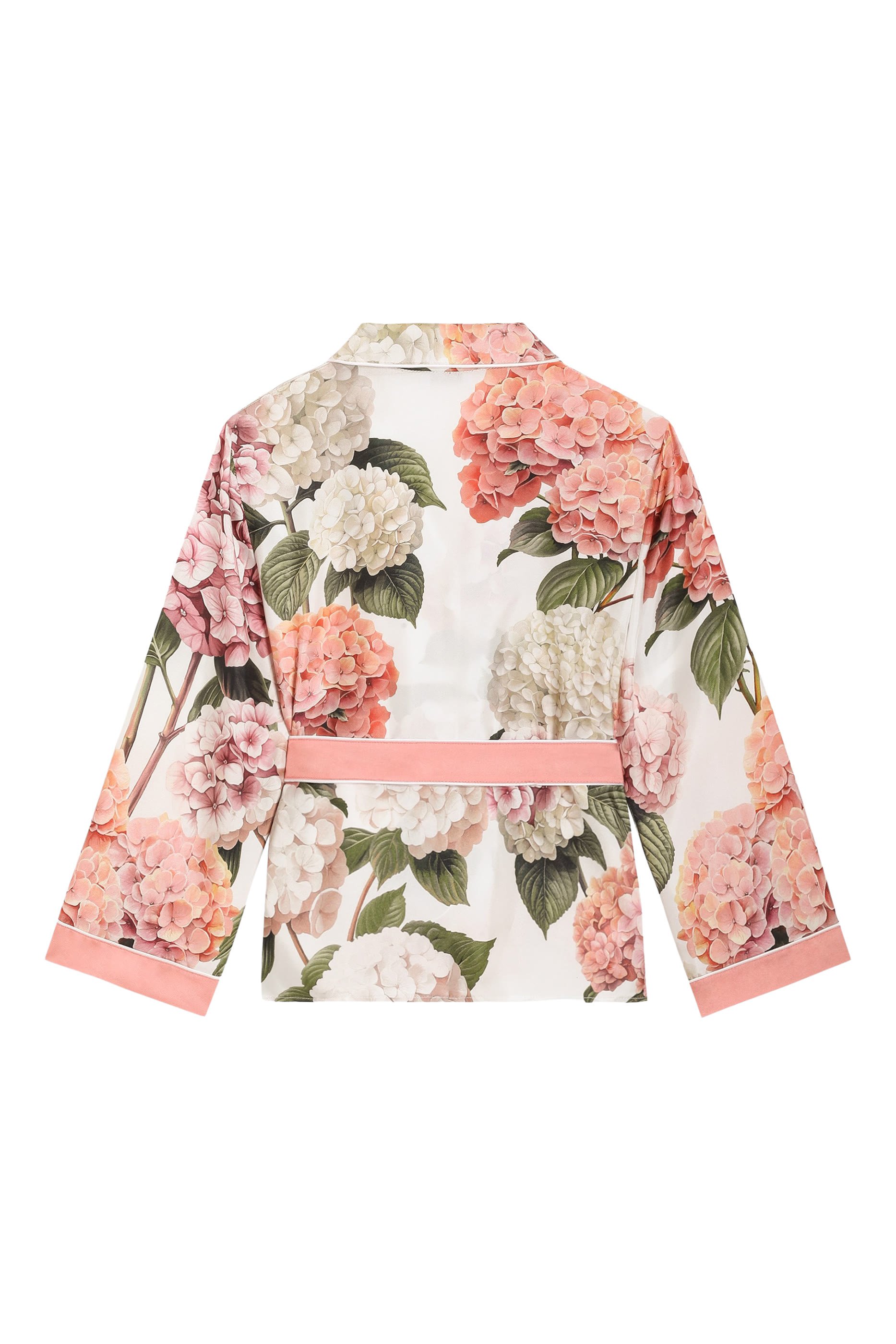 Kids Hydrangea-Print Vanity Twill Shirt
