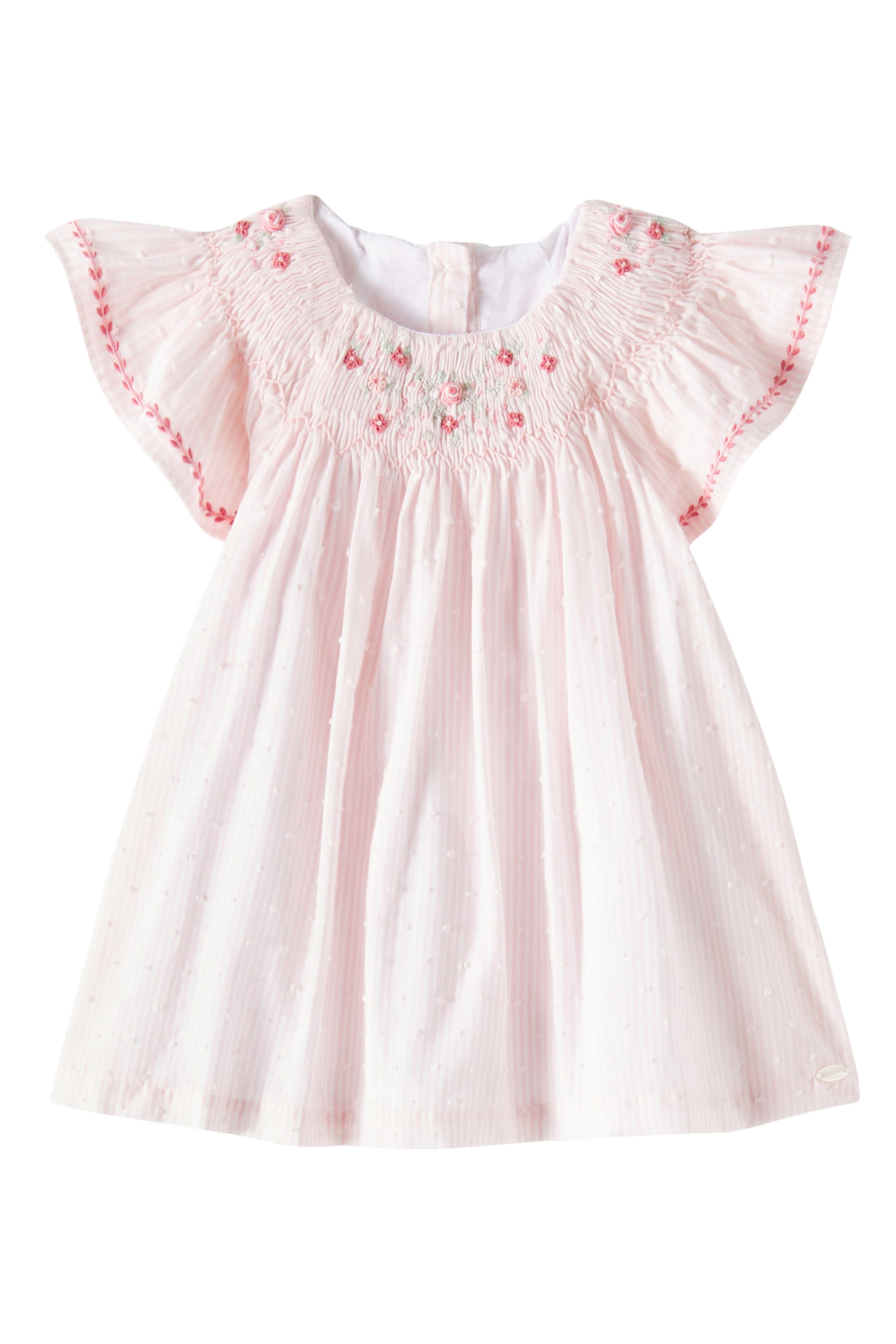 Kids Smocked Floral Cotton Dress
