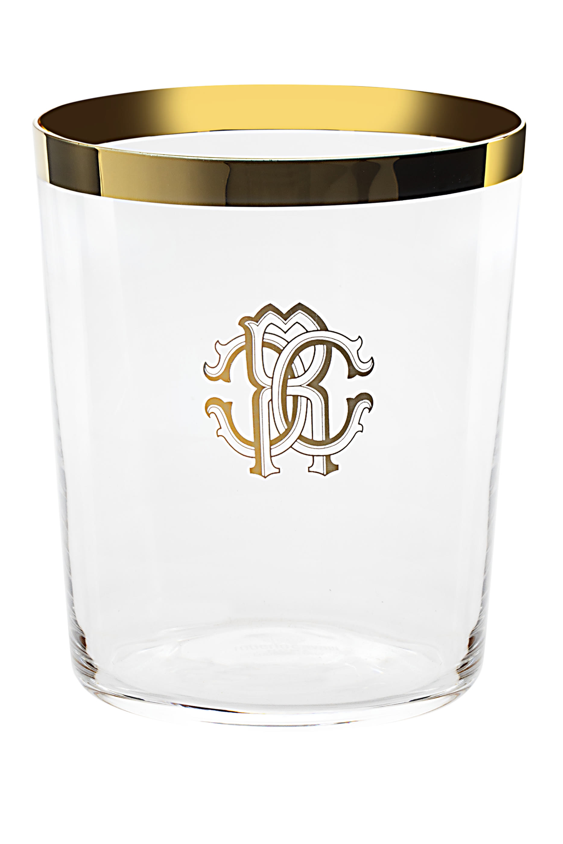New Monogram Gold Old Fashioned Glass - Set of 2