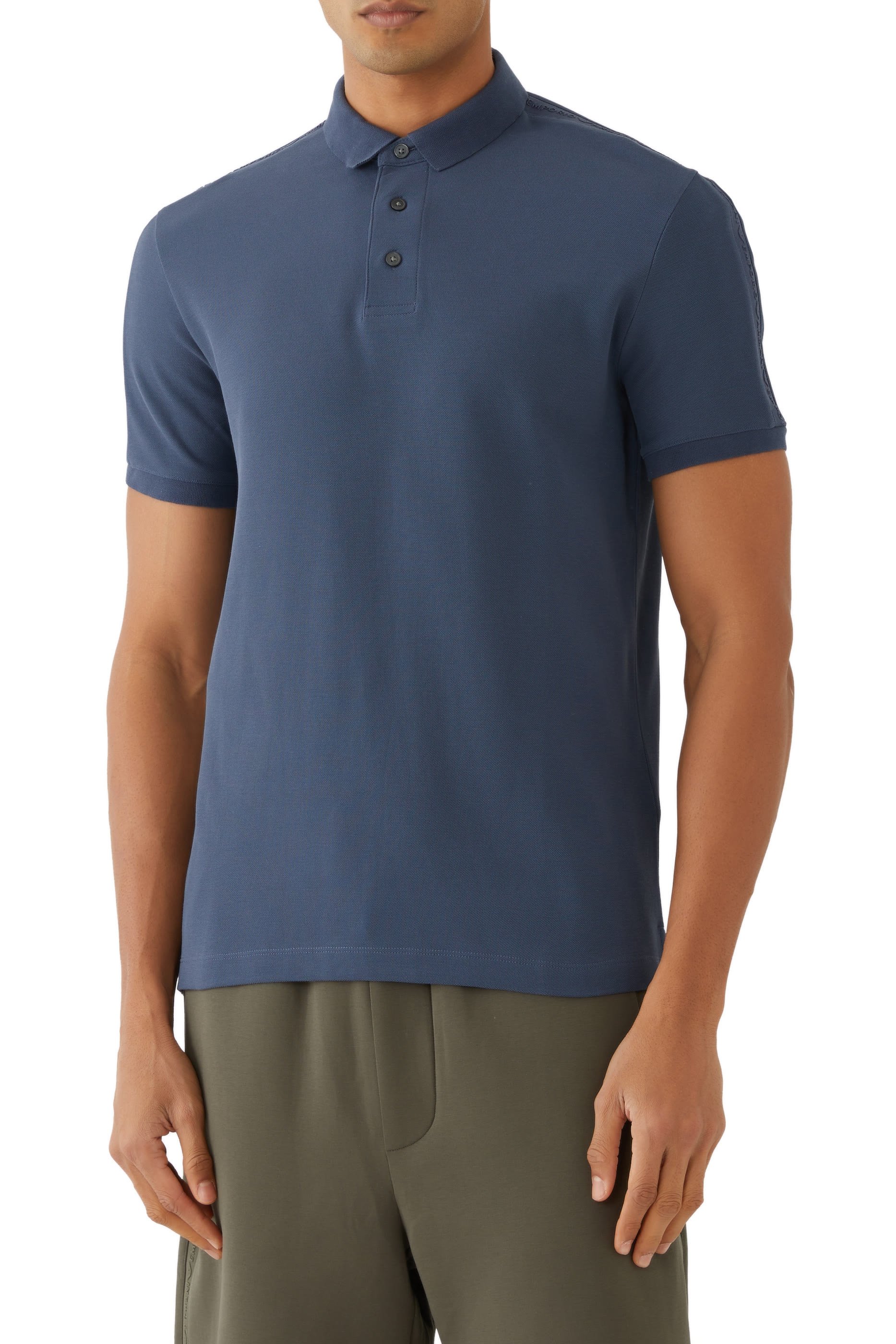 Embossed Logo Tape Polo Shirt