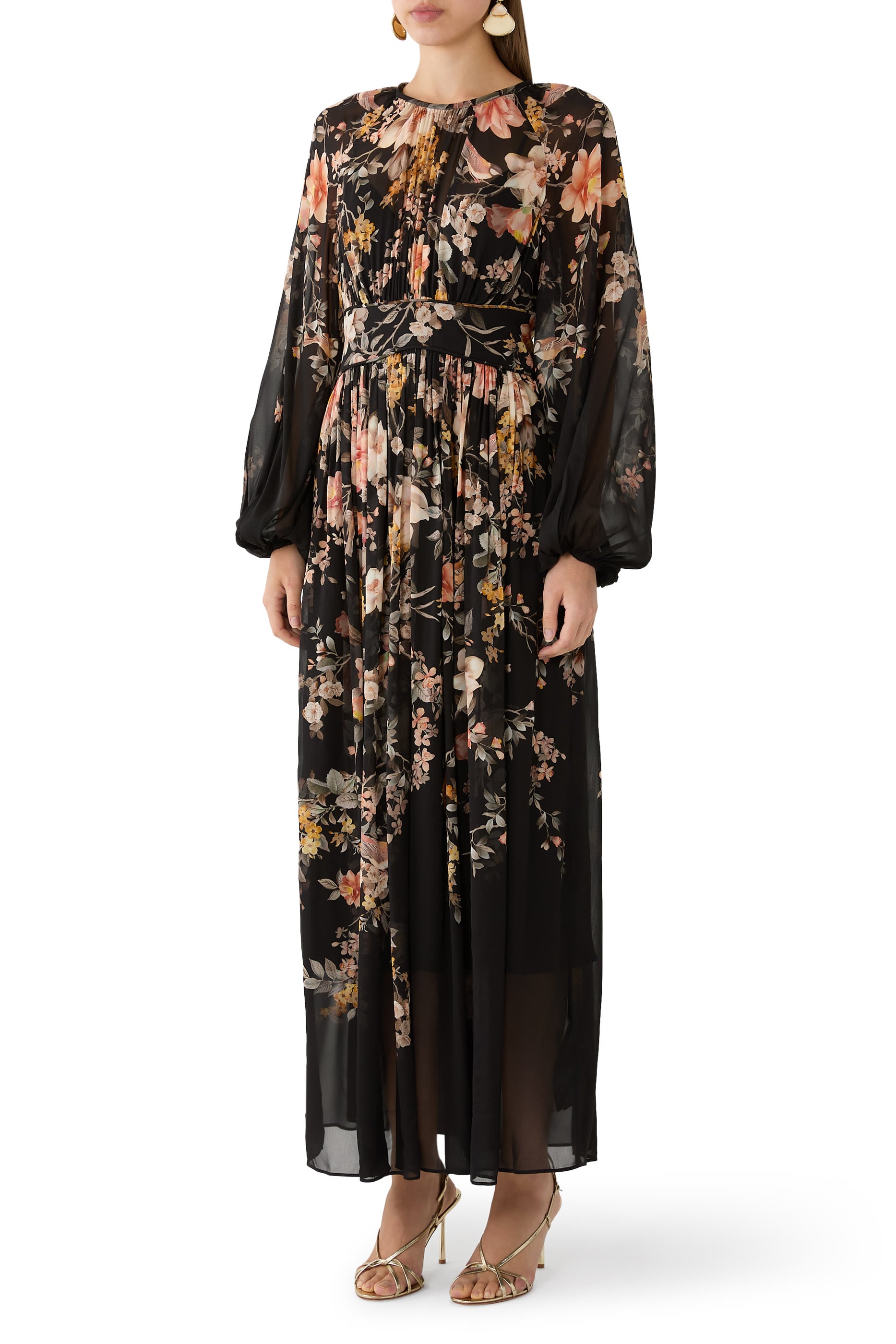 Carousel Billow Maxi Dress