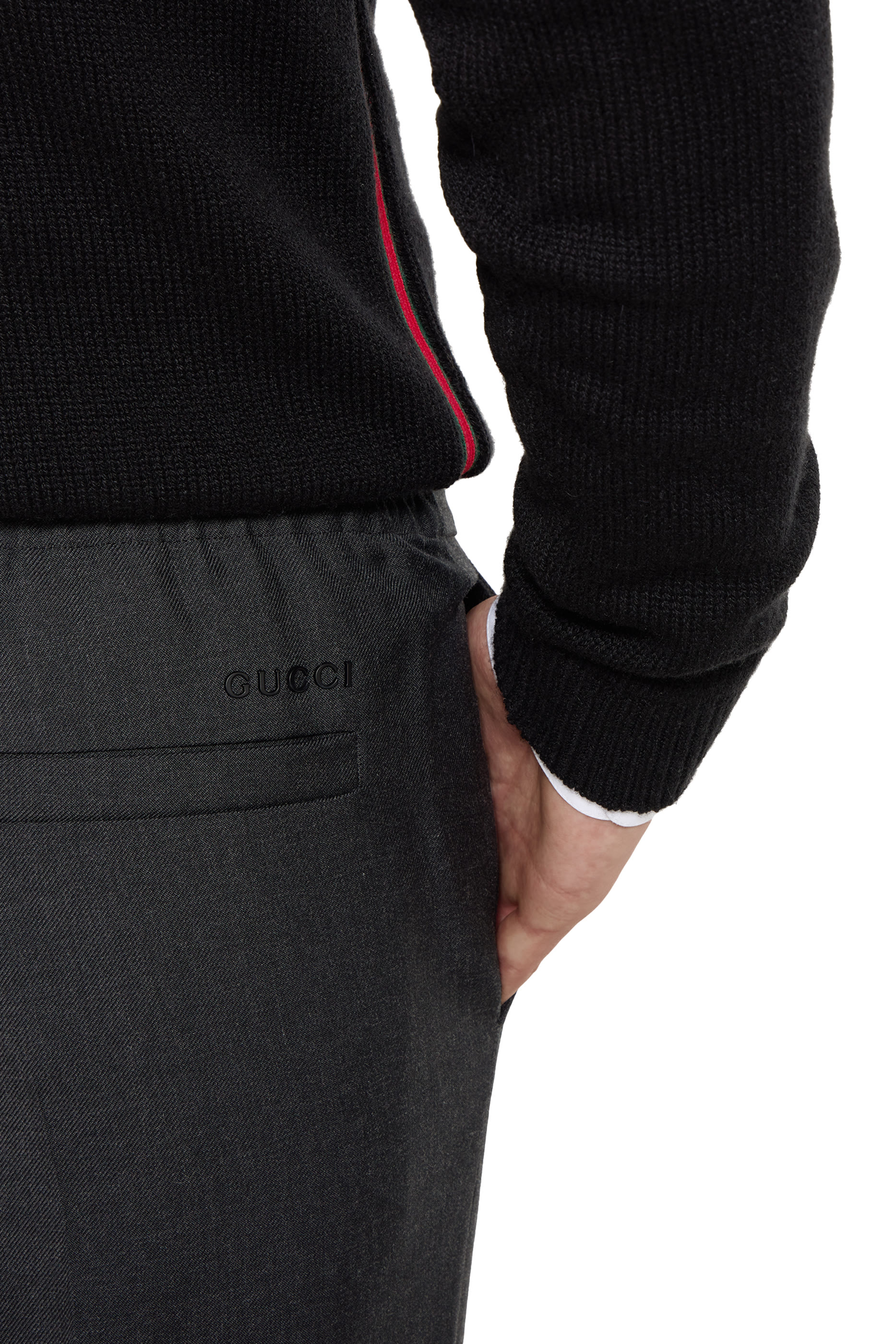 Wool Blend Twill Pants