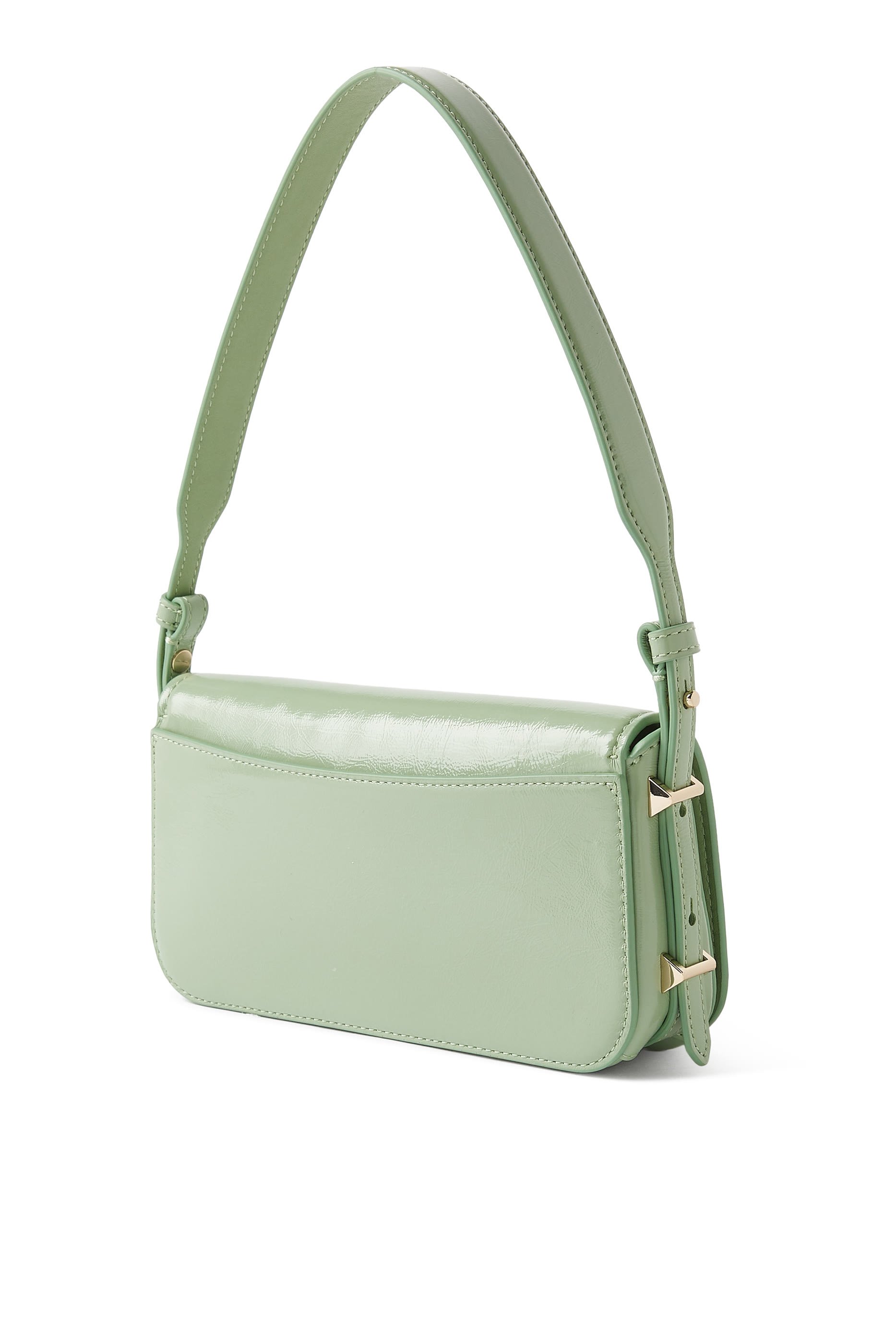 Liv Crinkle Patent Shoulder Bag