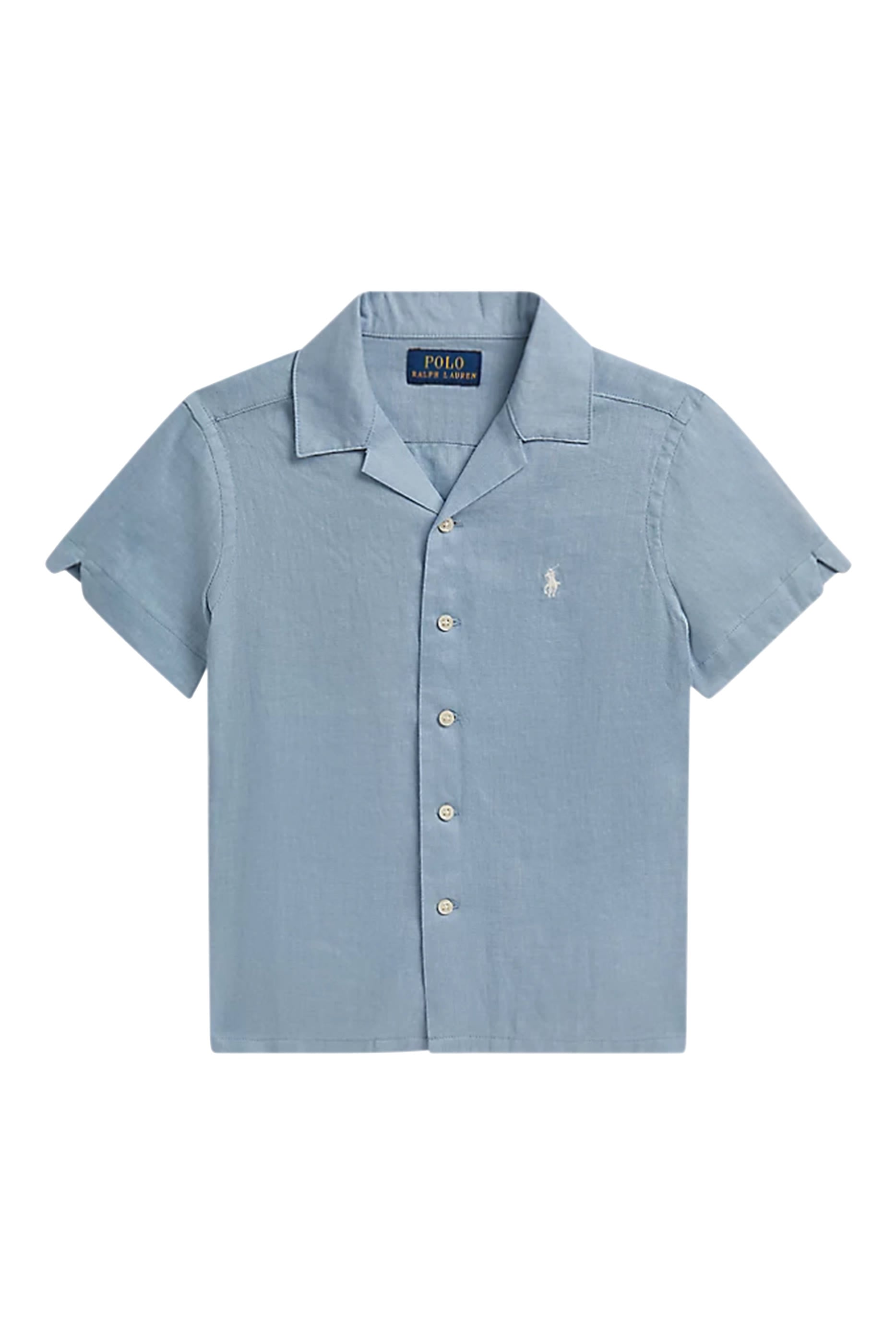 Kids Linen Camp Shirt