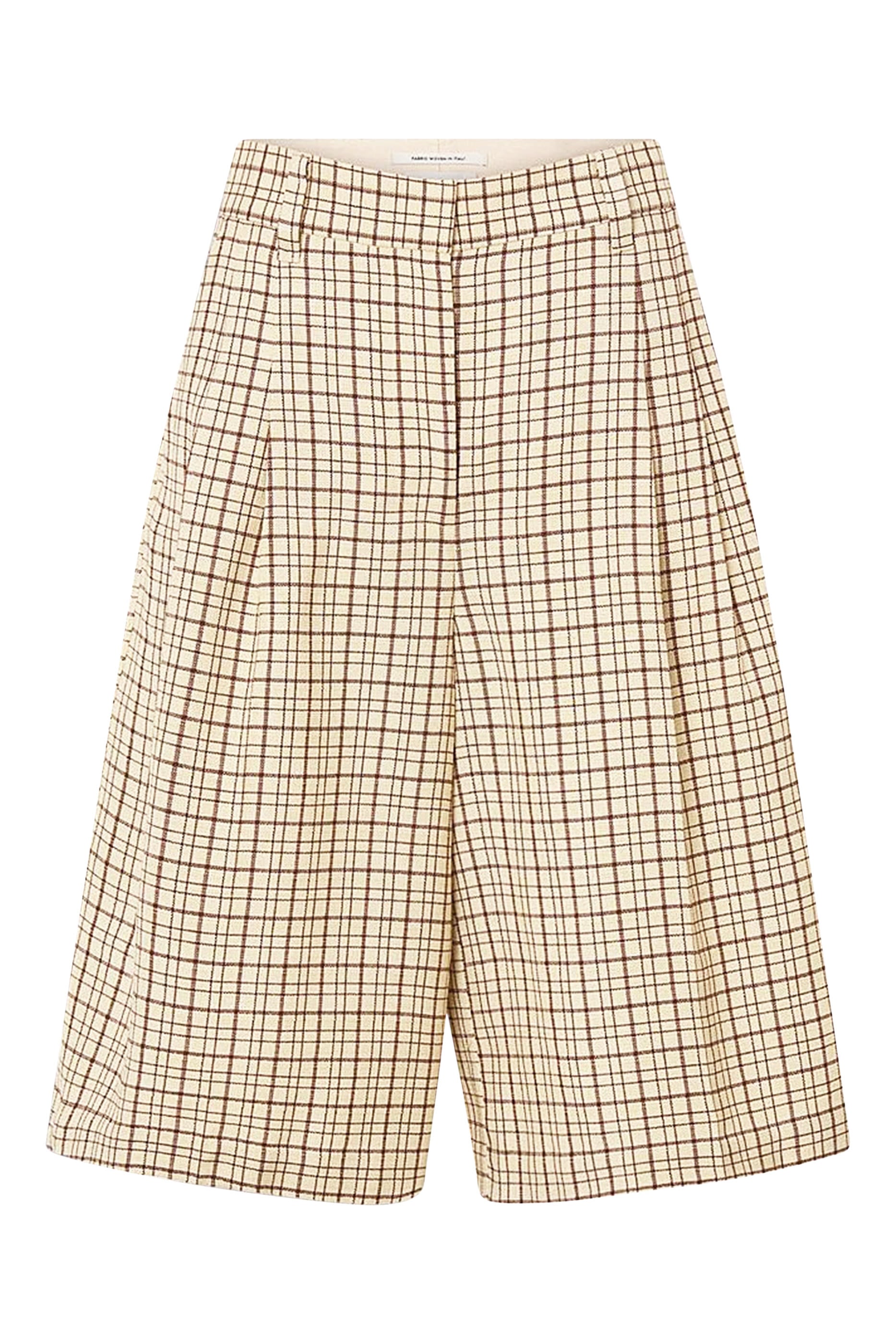  Pleat Check Shorts