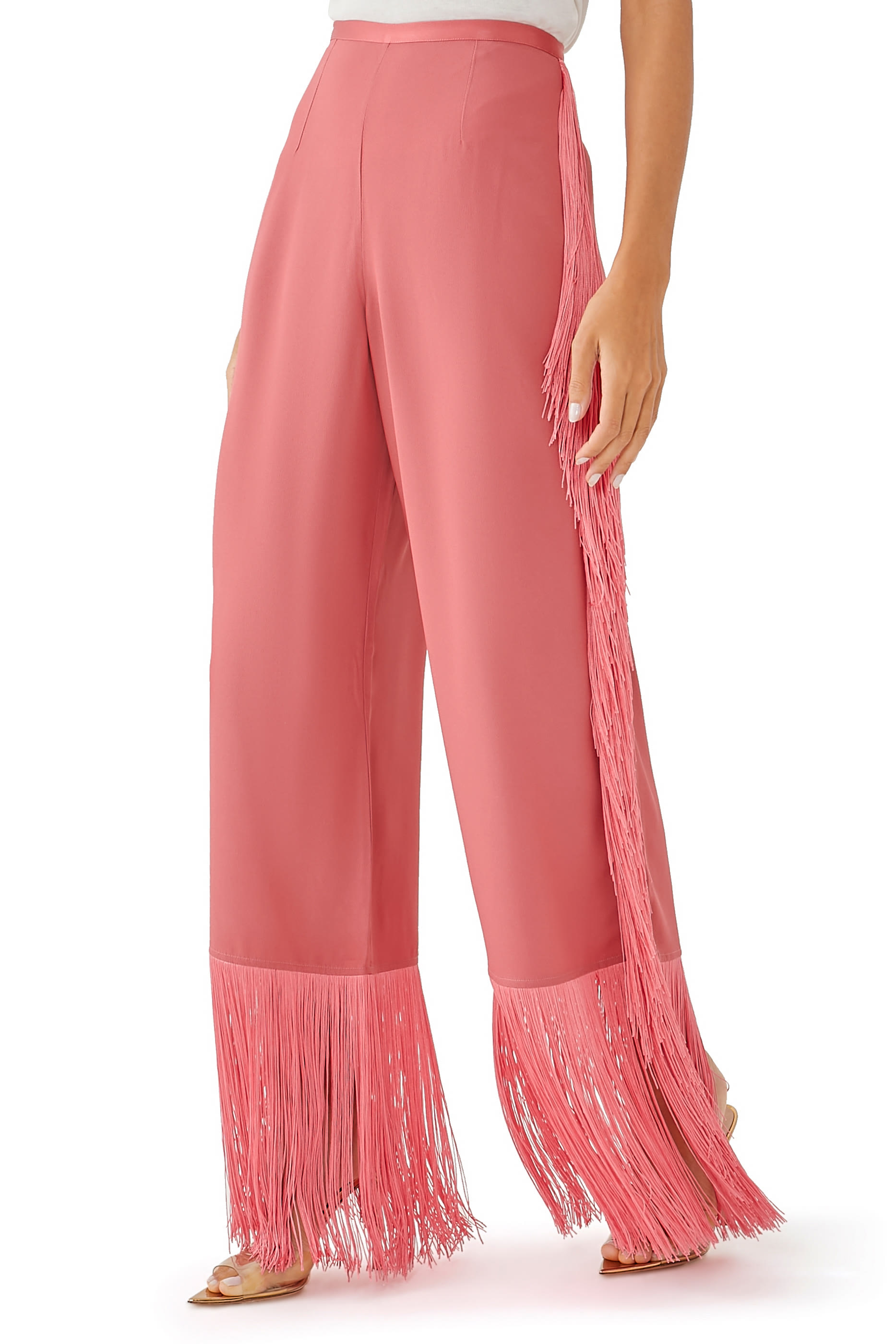 Nevada Fringe Wide-Leg Pants