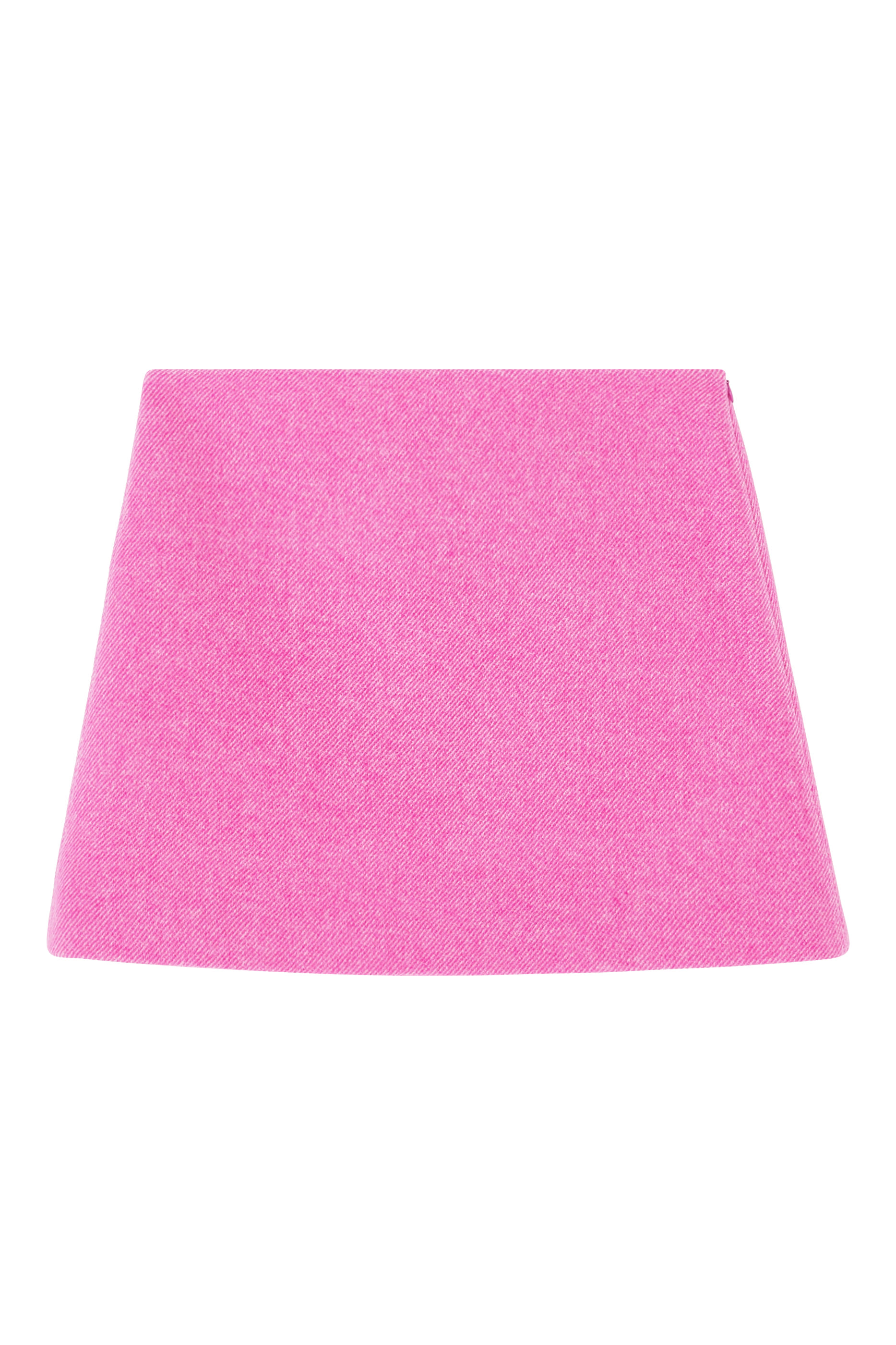 Twill Wool Suiting Mini Skirt