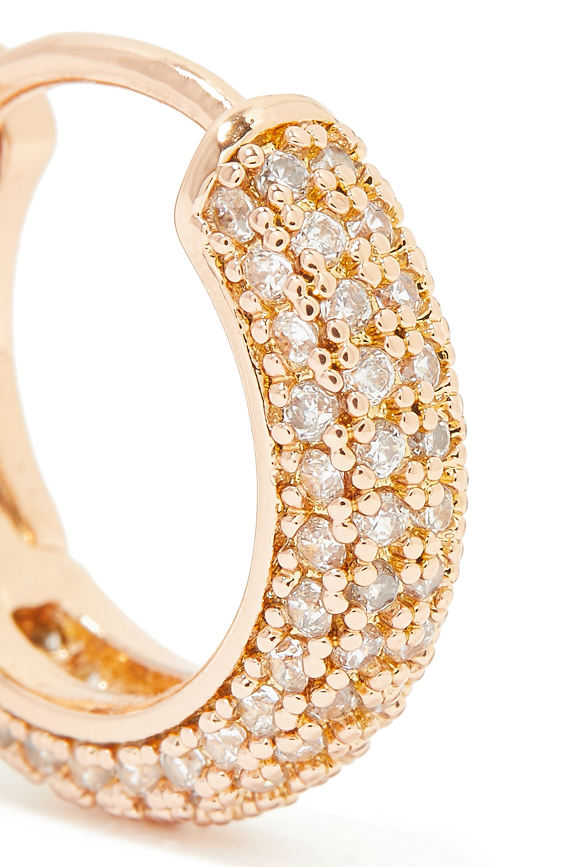 Brilliant Statements Pavé Mini Huggies